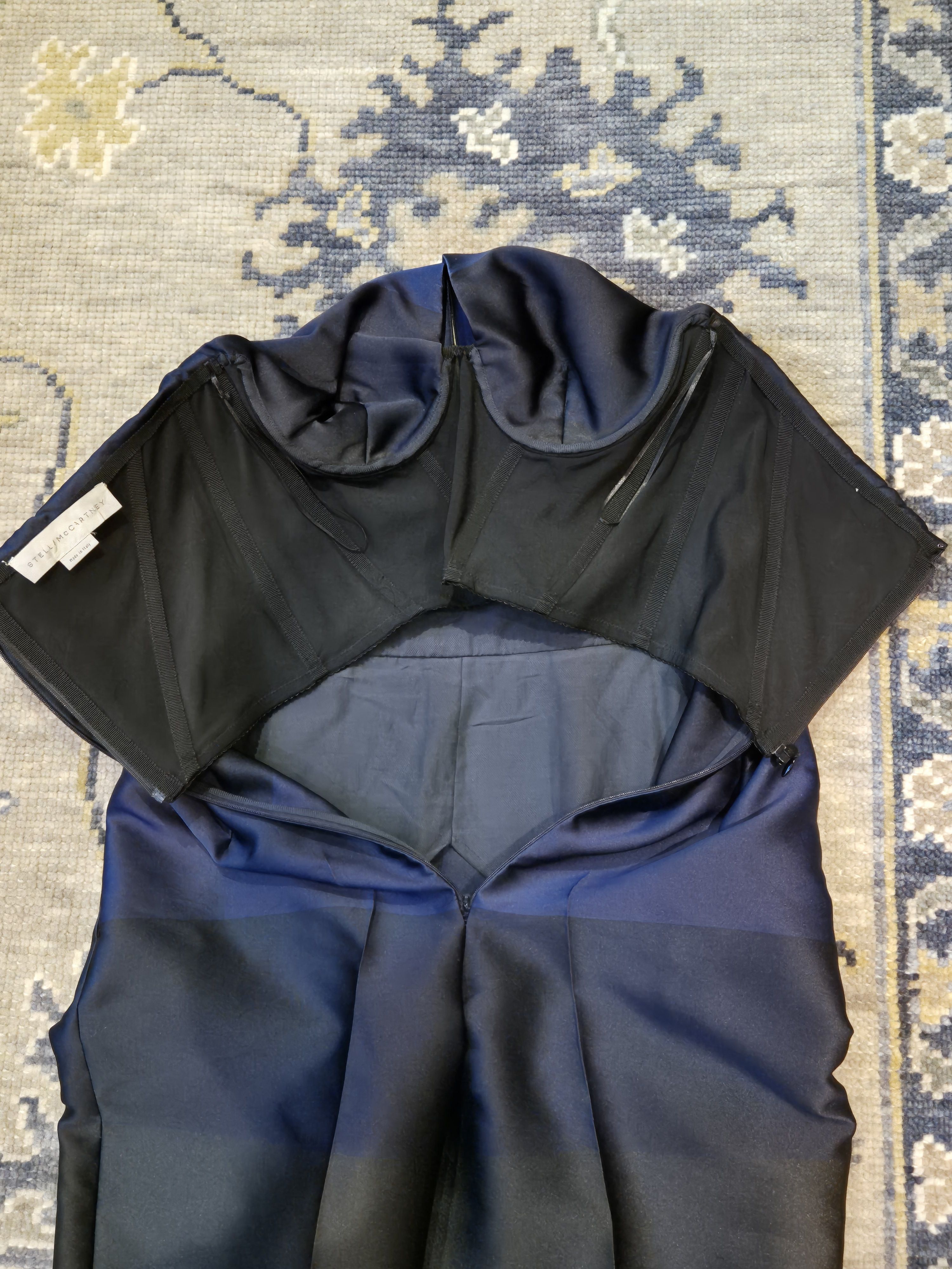 Stella McCartney Stella McCartney Silk blend Striped Strapless Jumpsuit Size 27" / US 4 / IT 40 - 3 Thumbnail