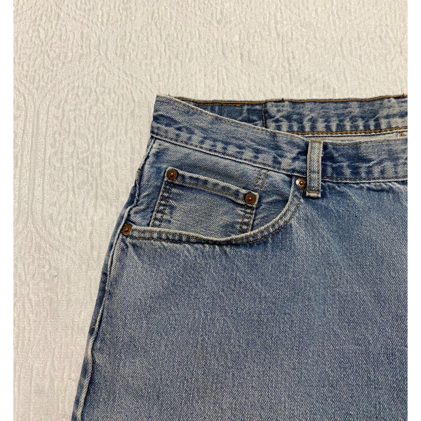Levi's VINTAGE Levi's 560 Jeans Mens 40x32 Blue Comfort Fit Baggy 90s Grunge Levi's 500 Series Mens Jeans Blue Size US 40 / EU 56 - 5 Thumbnail