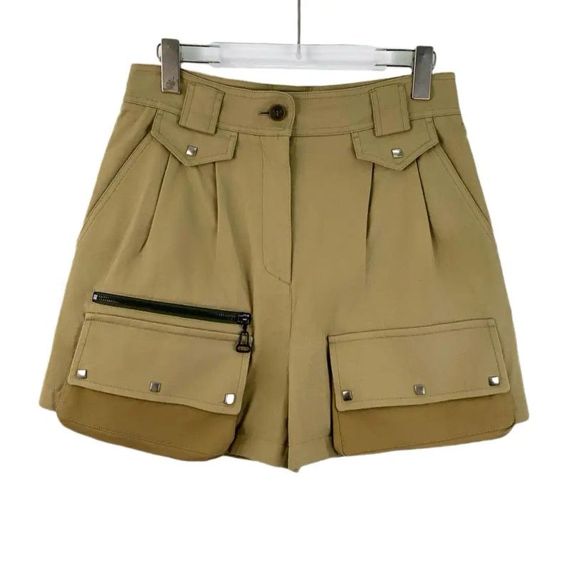 Louis Vuitton Louis Vuitton Brown Women's Cotton Shorts 0089 Size 23" - 1 Thumbnail