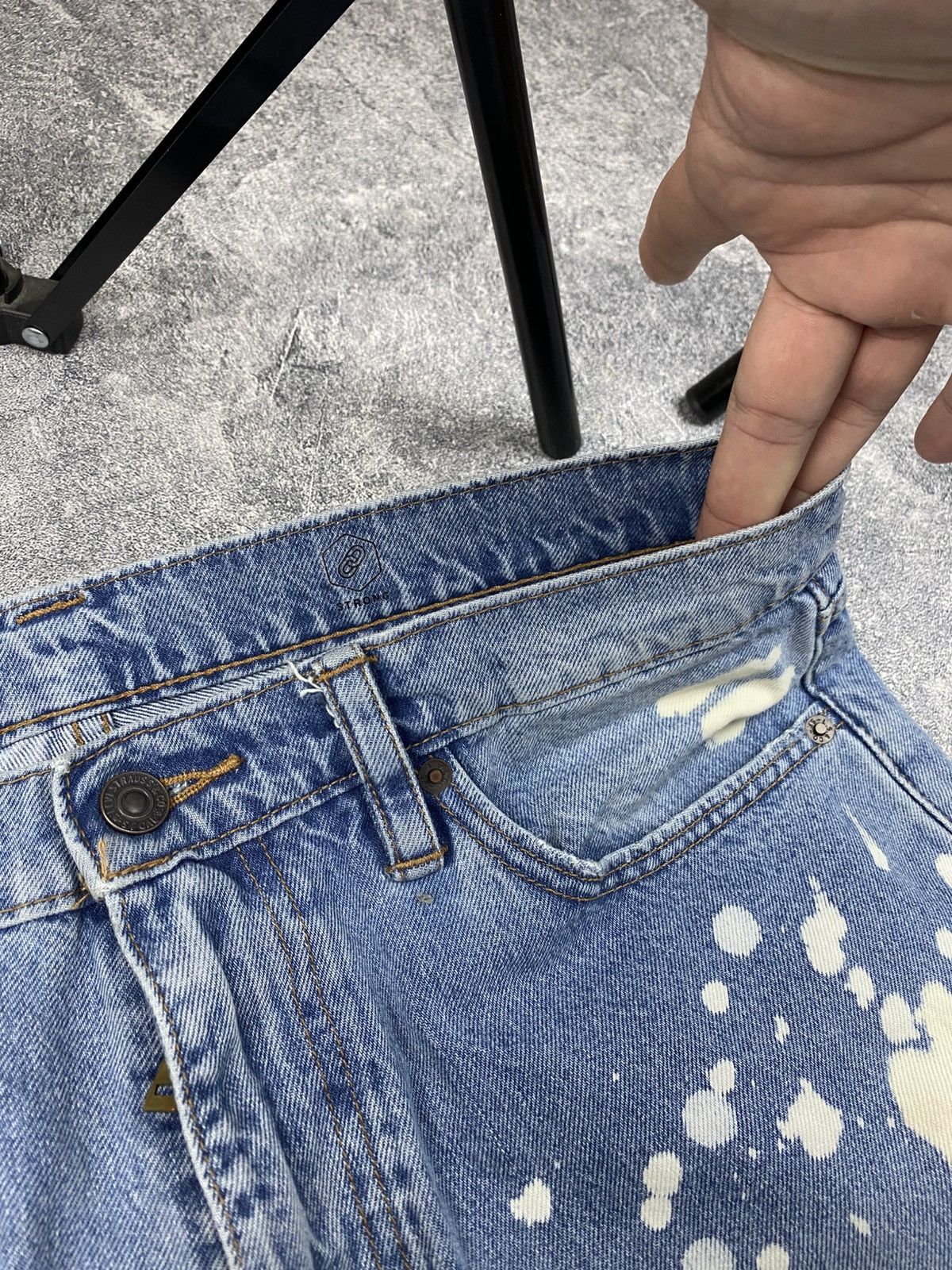 Levi's Levis Custom Faded Distressed Crazy Jeans Size US 32 / EU 48 - 10 Thumbnail