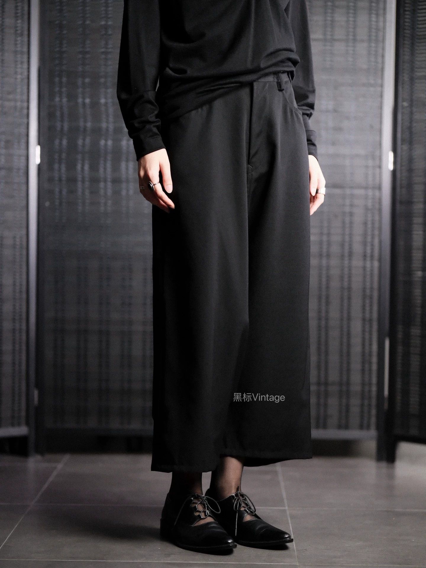 Yohji Yamamoto Yohji Yamamoto 22aw Vtg Wool Drawstr Wide Leg Wmn's Pnt Size 26" / US 2 / IT 38 - 2 Thumbnail