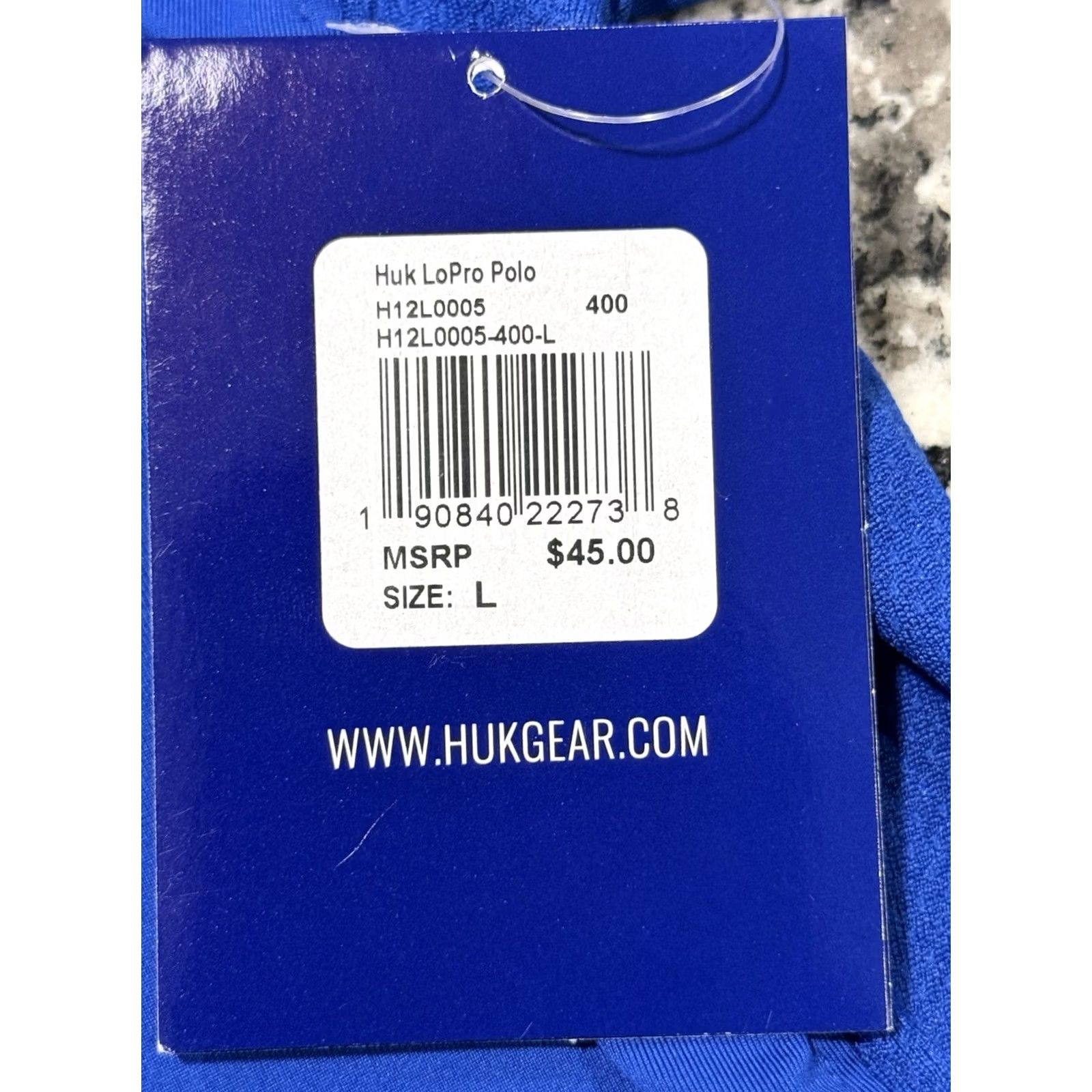 Vintage Huk LoPro Polo Shirt Men's Sz Large Blue Short Sleeve NWT Size US L / EU 52-54 / 3 - 8 Thumbnail