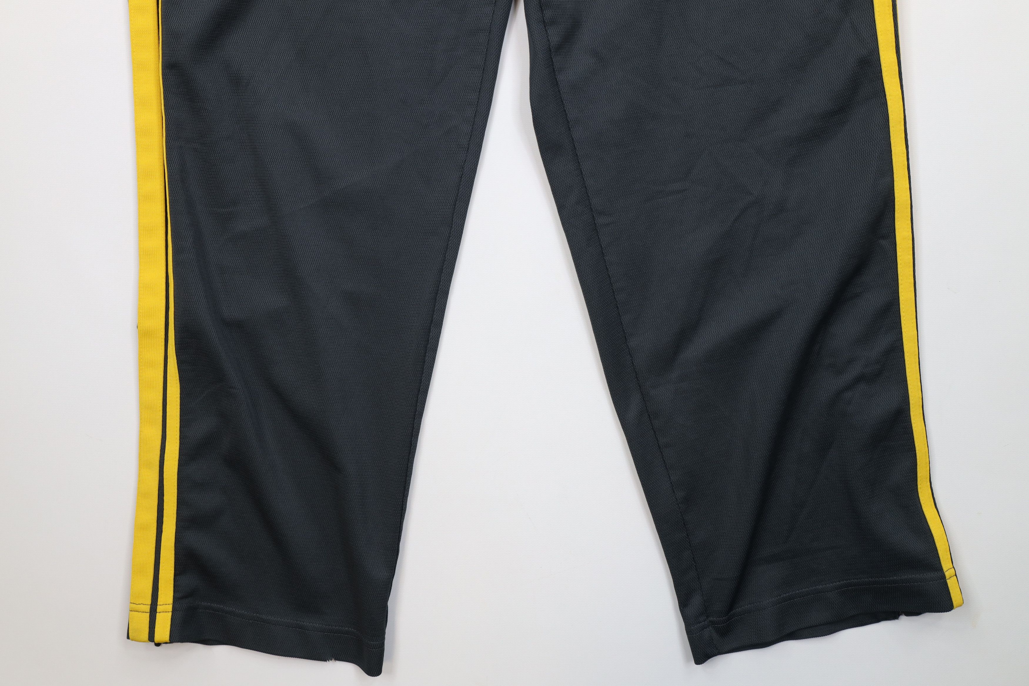 Nike AS IS Vintage Nike Mini Swoosh Striped Wide Leg Pants Gray Size US 38 / EU 54 - 4 Thumbnail