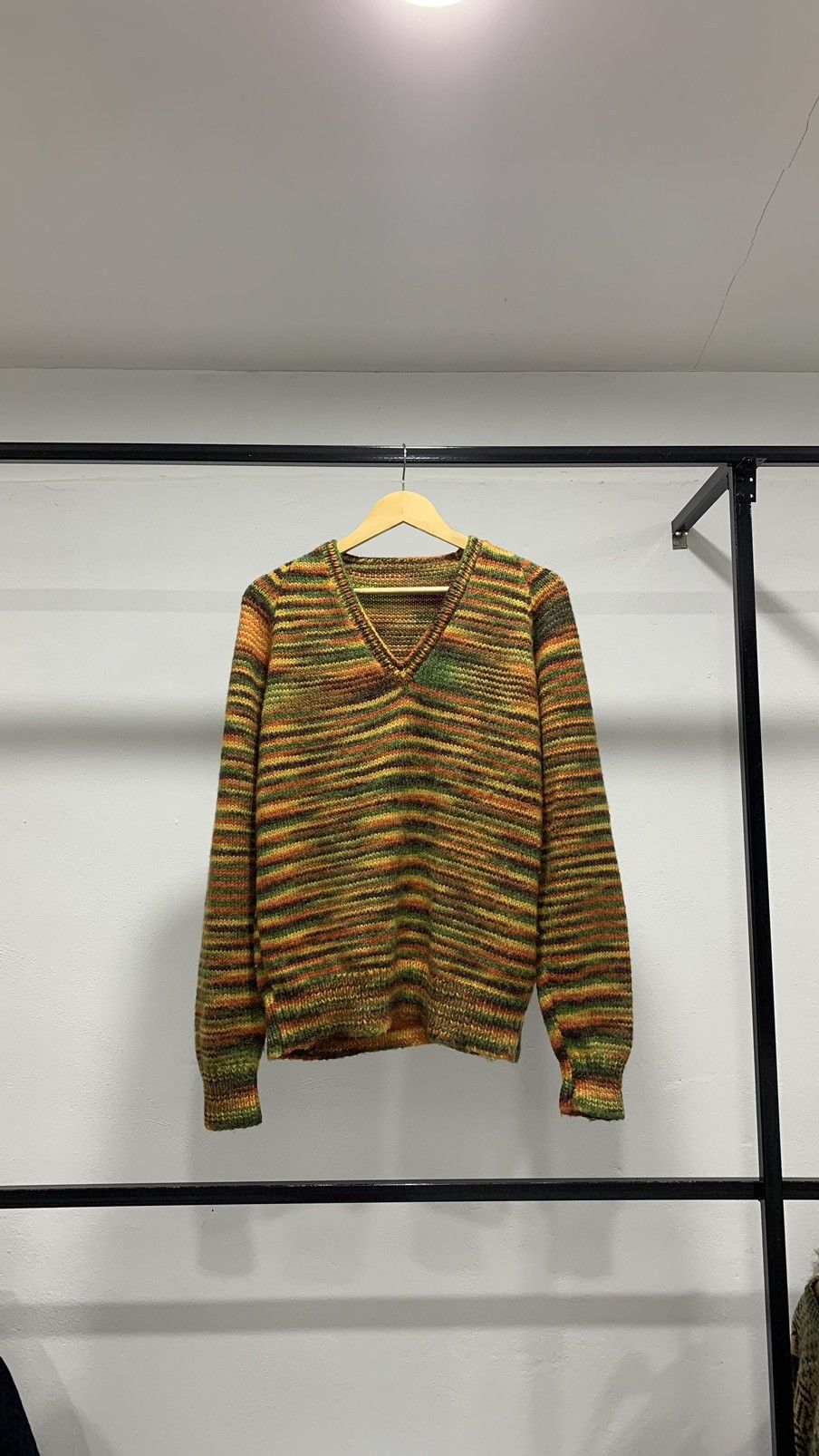 Homespun Knitwear × Japanese Brand × Vintage 🚨FINAL DROP🚨 Tiger Stripes Mohair Knit Sweater Kurt Cobain Size US L / EU 52-54 / 3 - 4 Thumbnail