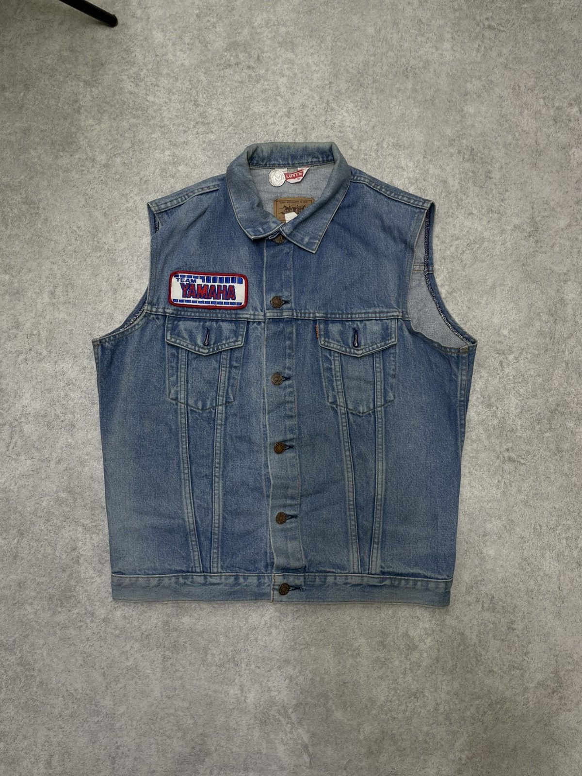 Levi's × Levi's Vintage Clothing × Vintage Vintage Levi’s France Vest, Raw Denim M/ Yamaha Detail Size US M / EU 48-50 / 2 - 1 Thumbnail