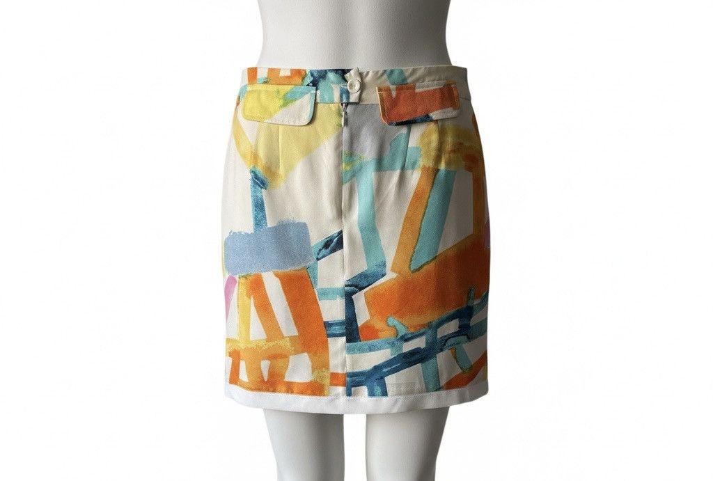Chloe Chloé Silk–Cotton A-Line Skirt – Size 38 (US 2) Size 26" / US 2 / IT 38 - 8 Thumbnail