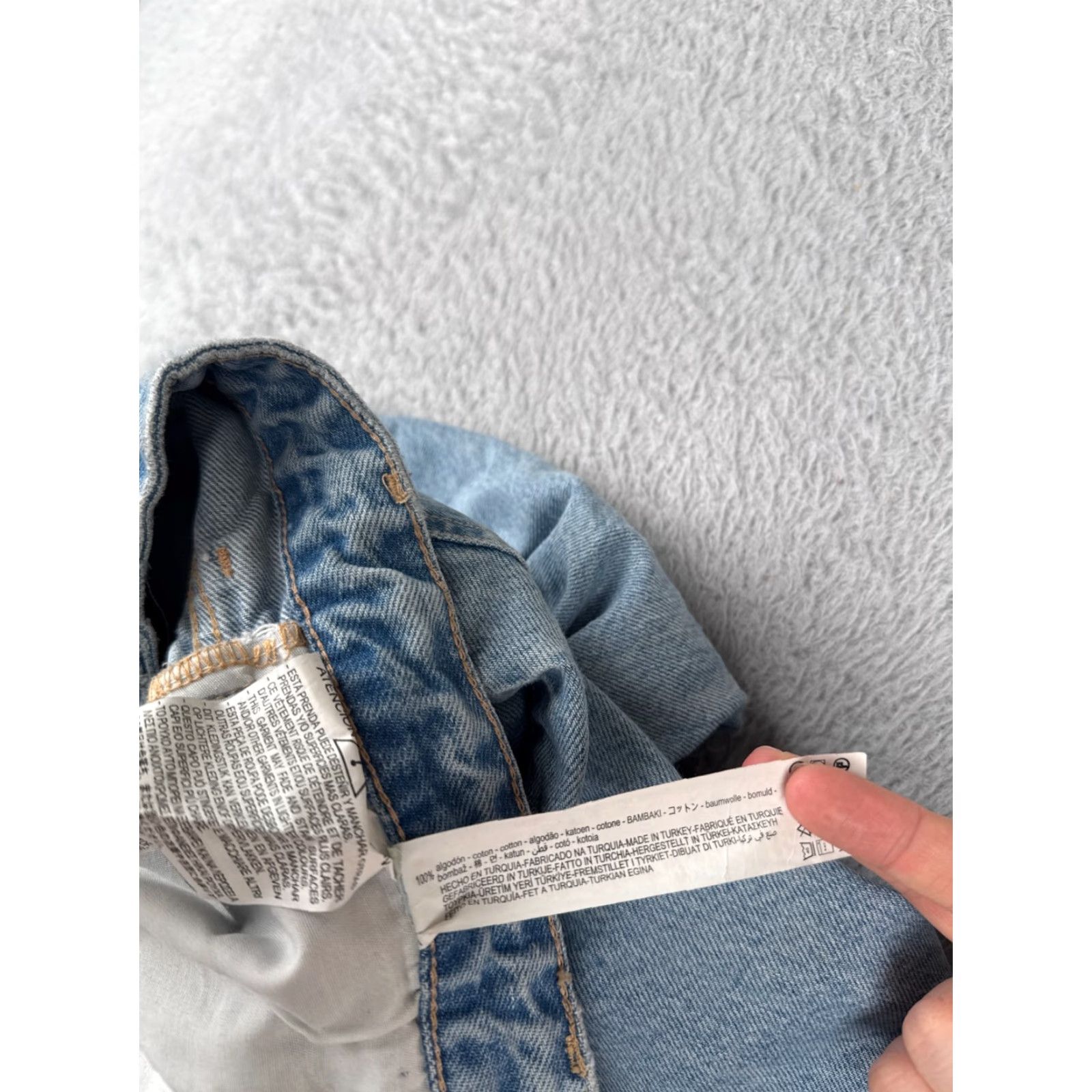 Zara Zara Jeans Women 4 Blue Wide-Leg High Rise Distressed Cotton Blend Raw Hem 25x28 Denim Trousers Casual Western 90s Mens? Size 27" / US 4 / IT 40 - 7 Thumbnail