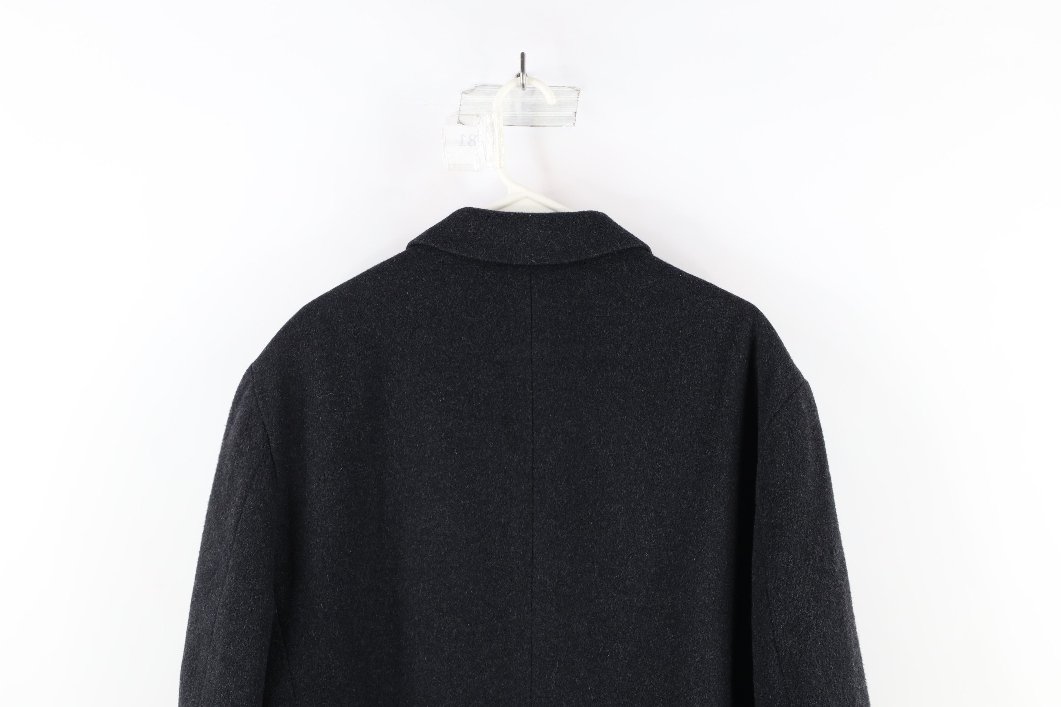 Ralph Lauren × Vintage Vintage 90s Ralph Lauren Overcoat Jacket Charcoal Gray Size US XXL / EU 58 / 5 - 15 Thumbnail