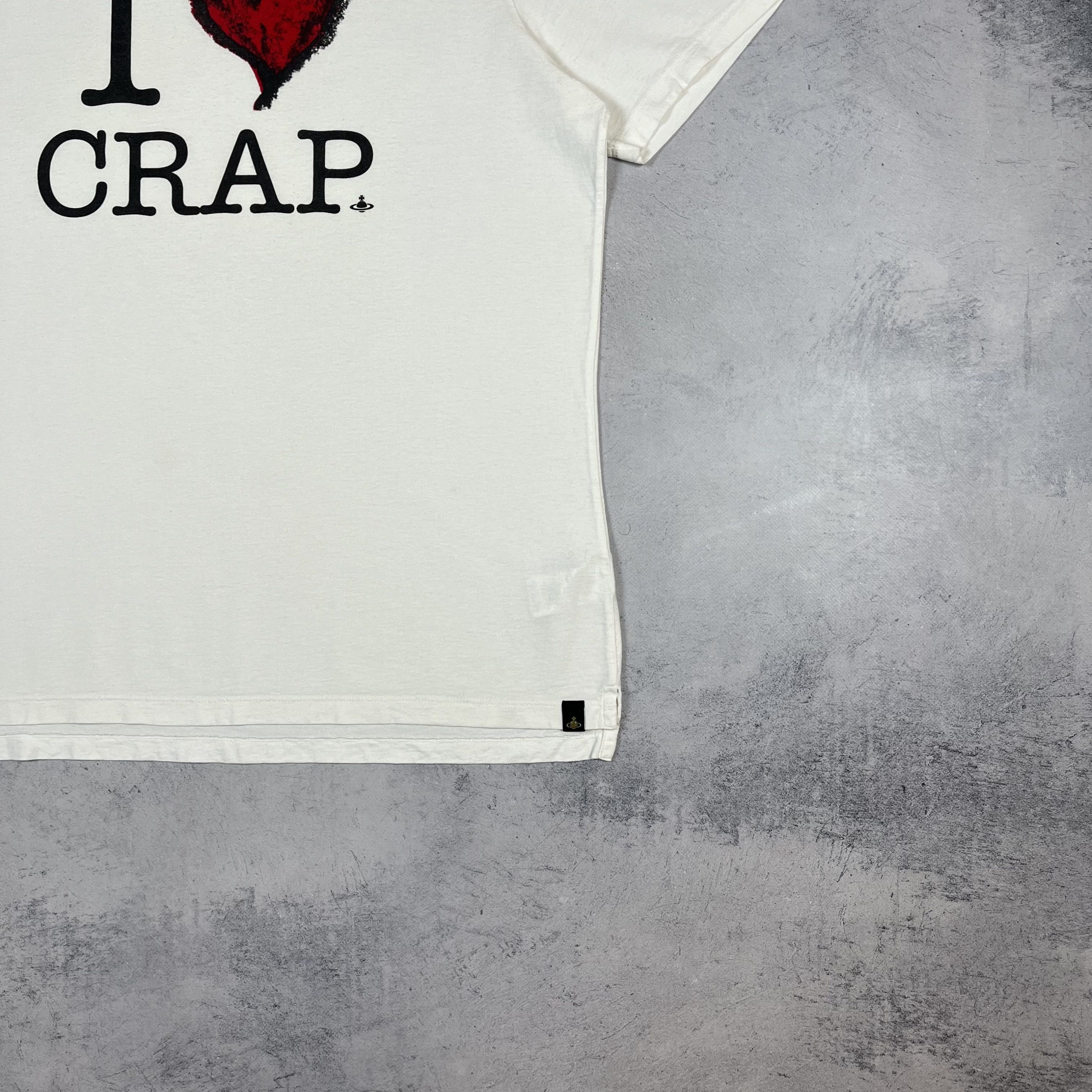 Vivienne Westwood Vivienne Westwood I Love Crap Big Logo Heart T Shirt Size US XXL / EU 58 / 5 - 4 Thumbnail