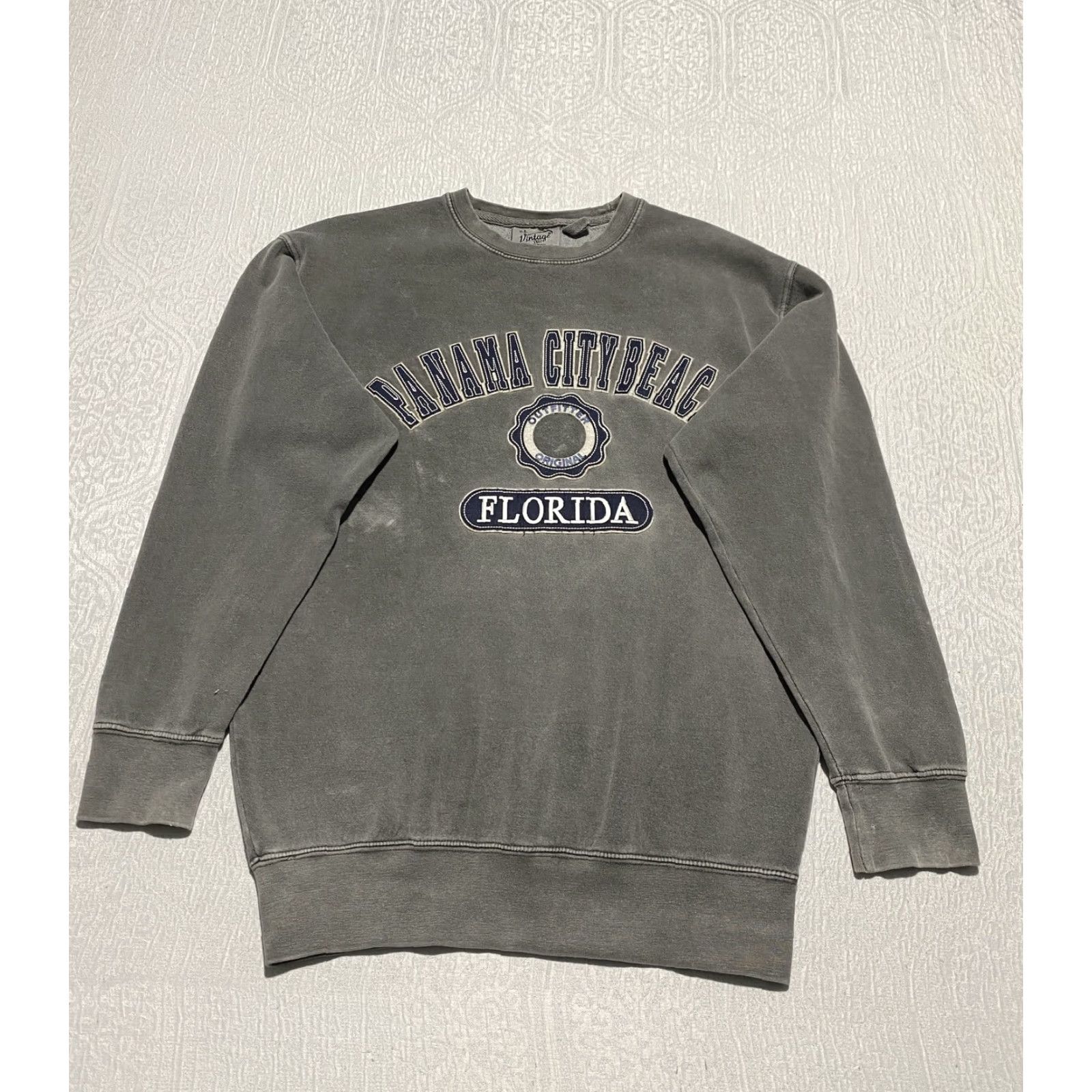 Vintage Panama City Beach Sweatshirt Mens Small Gray Florida Crewneck Pullover Casual Size US S / EU 44-46 / 1 - 2 Thumbnail
