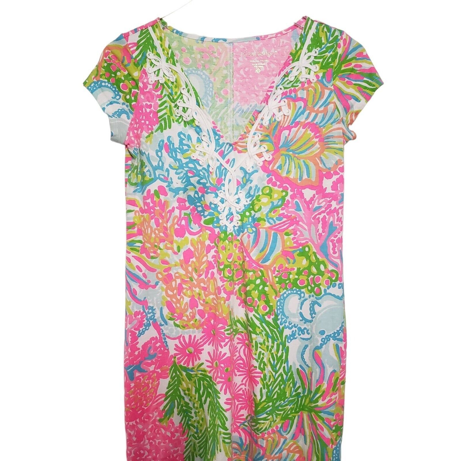 Lilly Pulitzer Lilly Pulitzer More Lovers Coral Brewster Dress Womens XS Size XS / US 0-2 / IT 36-38 - 2 Thumbnail