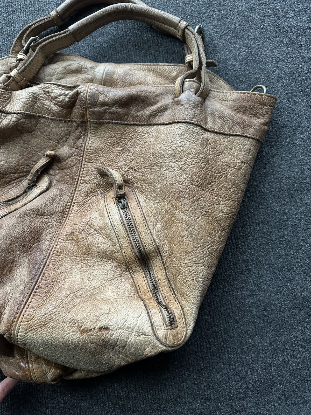 Other 🚨Y2K AVANT-GARDE 🚨mesh brown Japan style hand bag Y2K 90s Size ONE SIZE - 3 Thumbnail