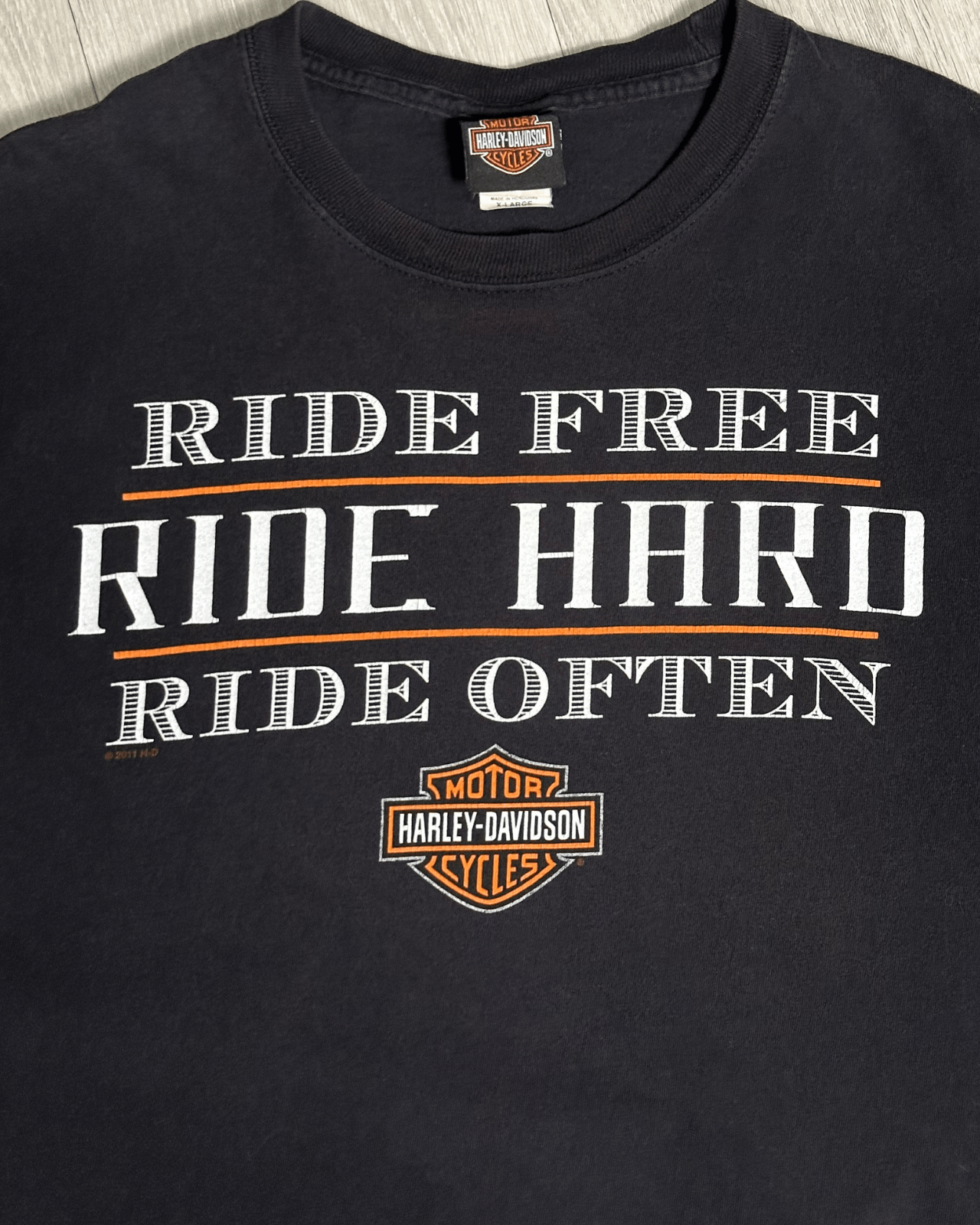 Harley Davidson 2011 Harley Davidson of Salina Kansas Black T-Shirt Size XL Size US XL / EU 56 / 4 - 4 Thumbnail
