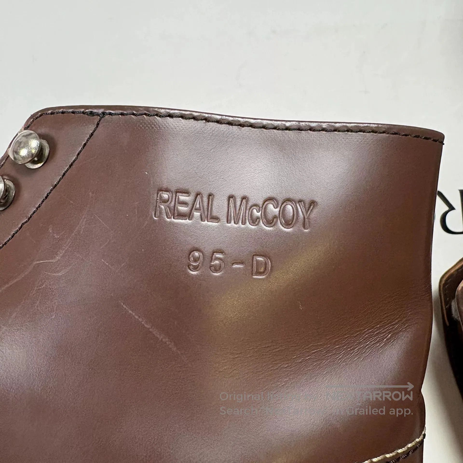 The Real McCoy's Real McCoy Horsehide Work Boots. Size US 9.5 / EU 42-43 - 5 Thumbnail