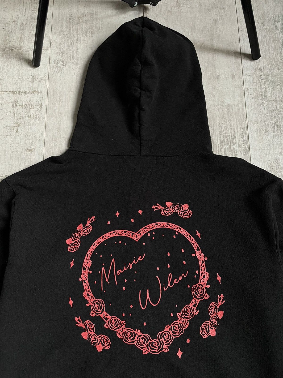 Maisie Wilen Maisie Wilen Black Heart Zip Hoodie Size M / US 6-8 / IT 42-44 - 4 Thumbnail