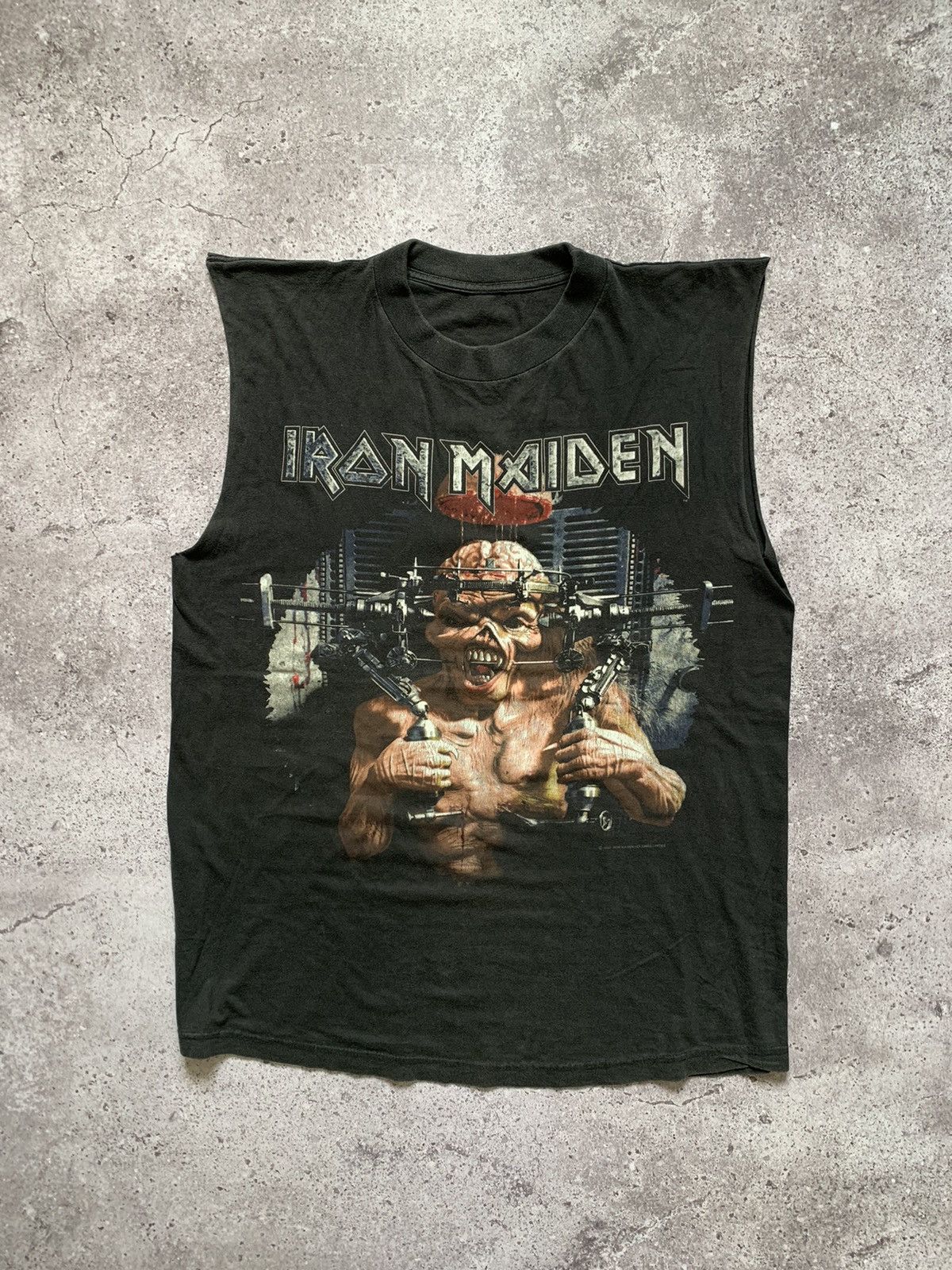 Band Tees 1995 Iron Maiden The X Factour Faded Tee Size US XL / EU 56 / 4 - 1 Thumbnail