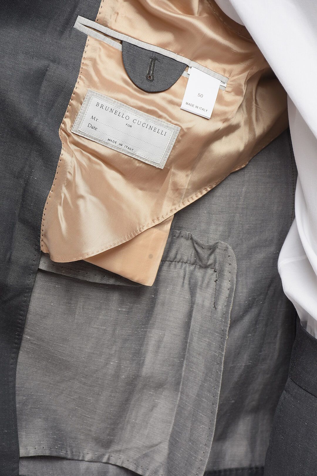 Brunello Cucinelli og1mm0725 Single-breasted Linen Blend Suit in Dark Grey Size US XL / EU 56 / 4 - 6 Thumbnail