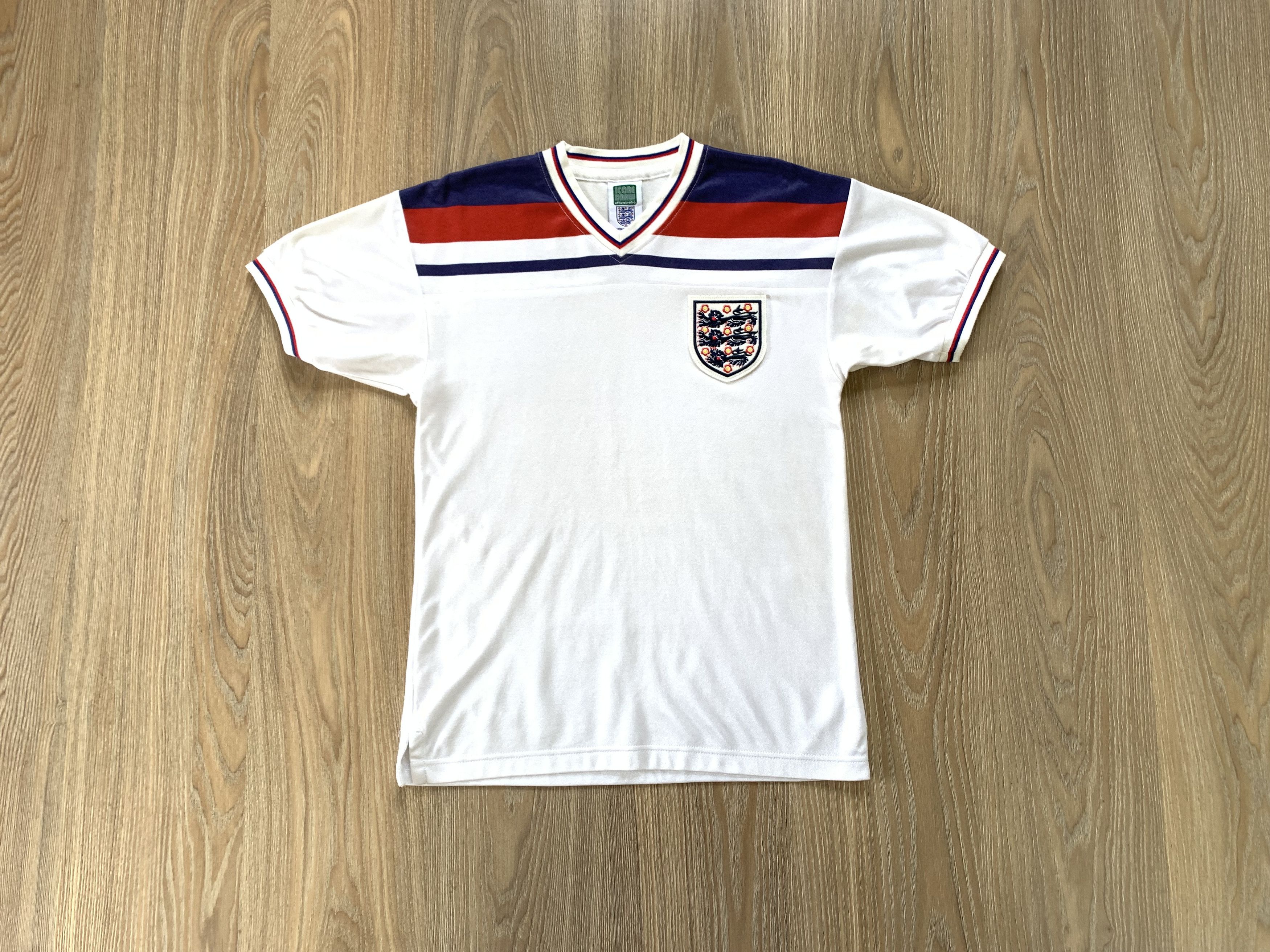 Vintage Vintage Score Draw England White T-Shirt Jersey Size US S / EU 44-46 / 1 - 1 Thumbnail