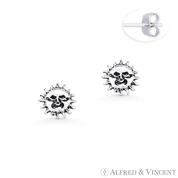 Other Smiling Sun Celestial Charm Stud Earrings Size ONE SIZE - 1 Preview