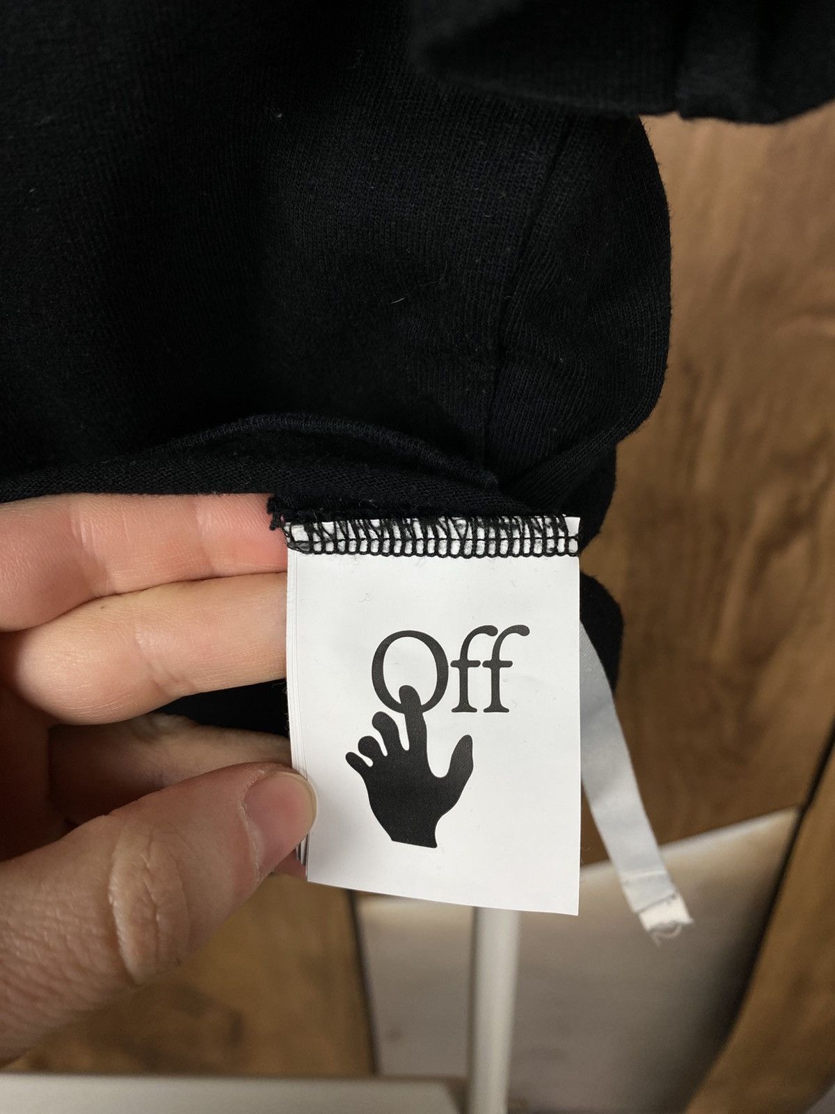 Off-White ✂️T-Shirt Off White 2013 Cut Here Main Label Tee✂️ Size US XS / EU 42 / 0 - 12 Thumbnail