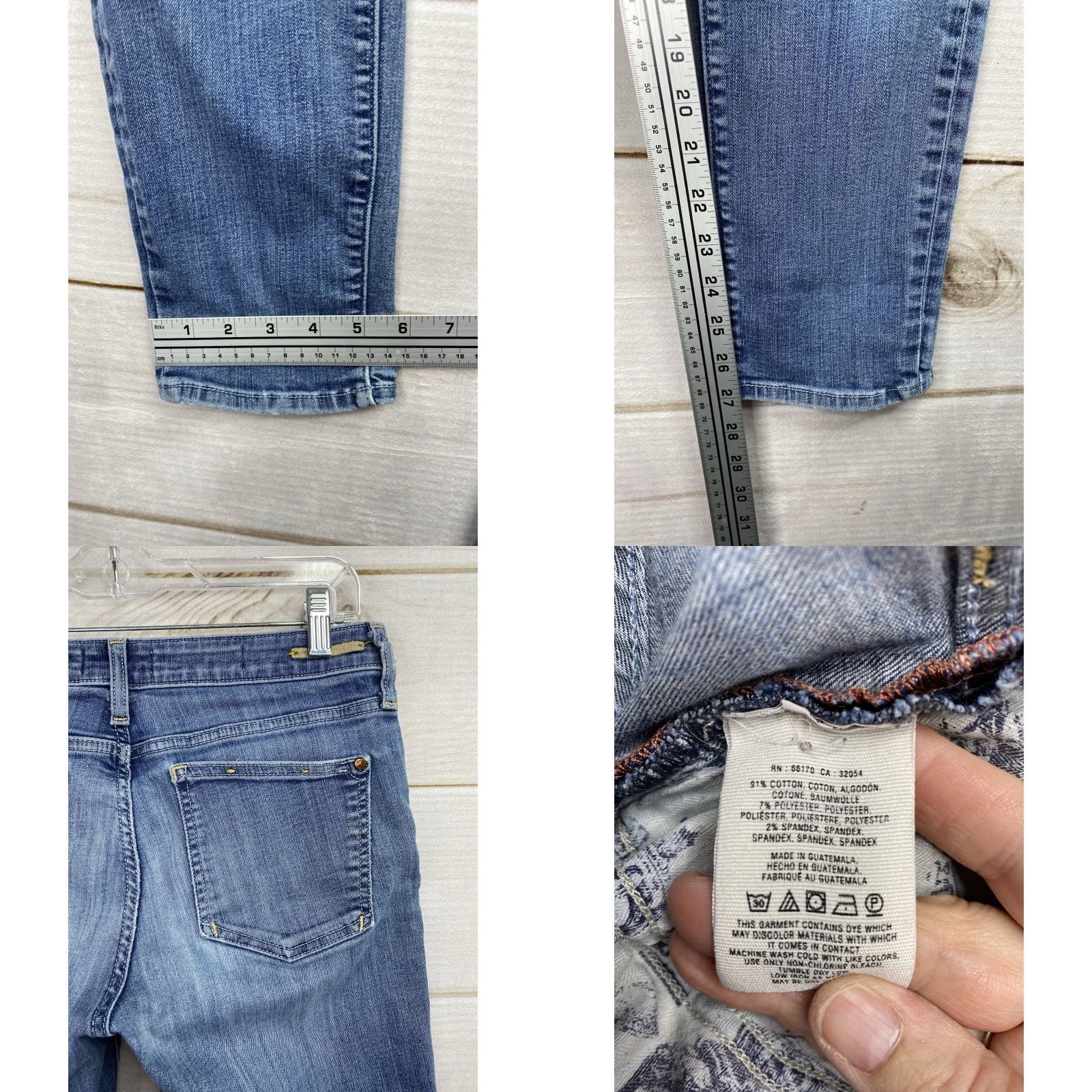 Anthropologie Anthropologie Pilcro No. 29 Jeans Women’s 29 Straight Leg Stretch Mid Rise Denim Blue 5-Pocket Design Slim Regular Womens Jeans Size 29" - 8 Thumbnail