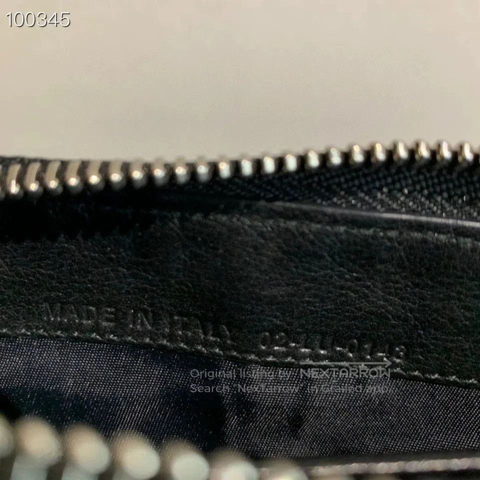 Dior Dior Patent Leather Black Gold Wallet. Size ONE SIZE - 7 Thumbnail