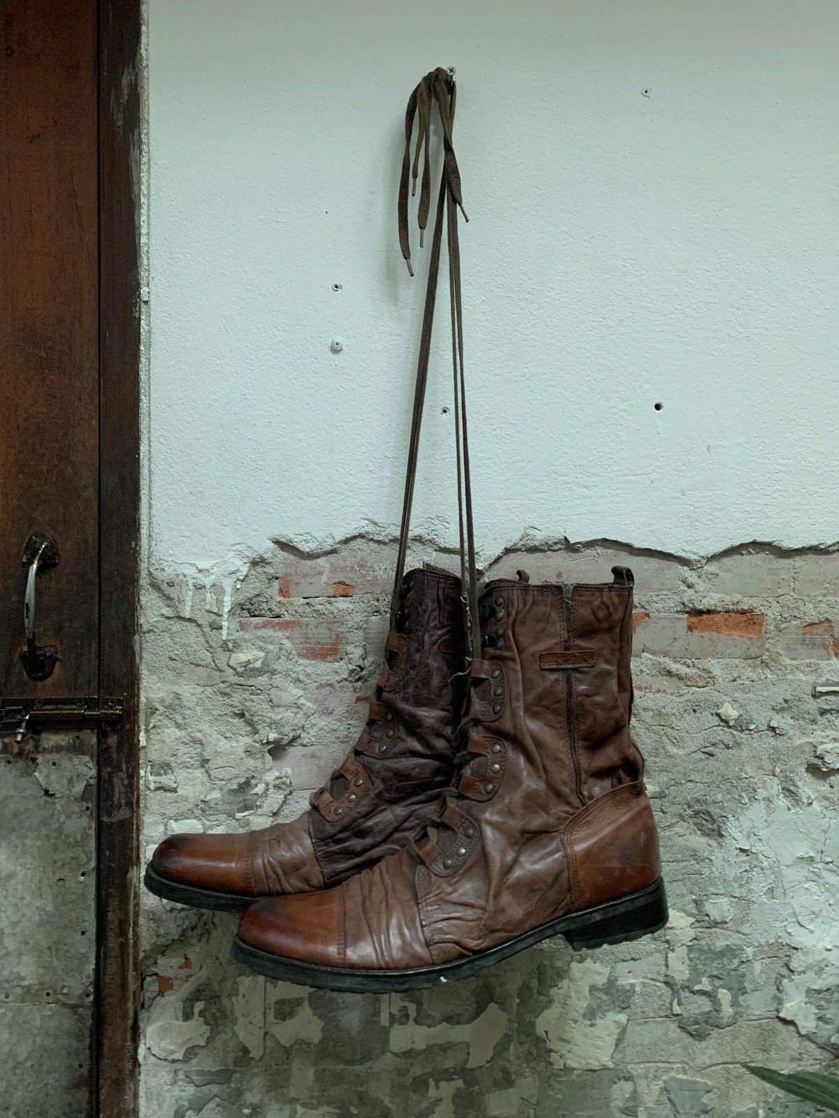 Other Archive* T2[in] Leather Combat / Military boots Size US 10 / EU 43 - 8 Thumbnail