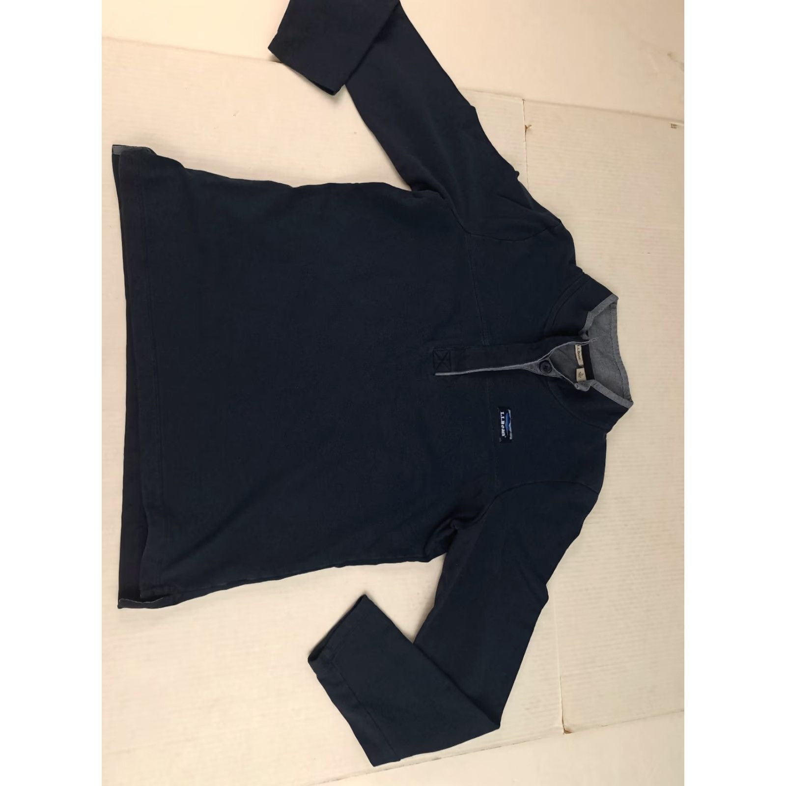Vintage VINTAGE L.L. Bean Sweater 1/4 Zip Cotton Fleece Navy Large Casual Unisex Adults Long Sleeve Pullover Zipper Size US L / EU 52-54 / 3 - 3 Thumbnail