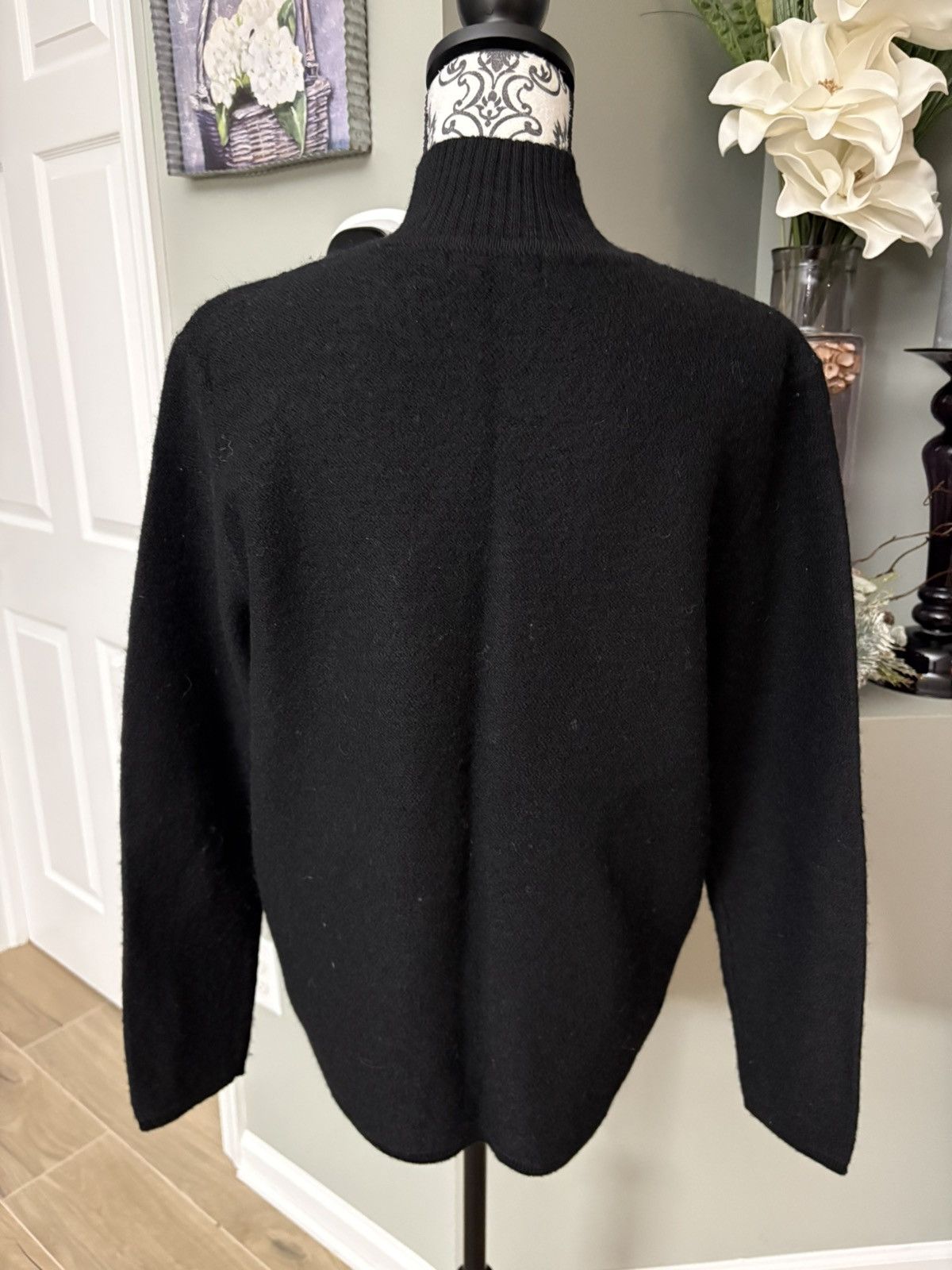 Other Karen Scott black size large zip up sweater Size L / US 10 / IT 46 - 4 Thumbnail