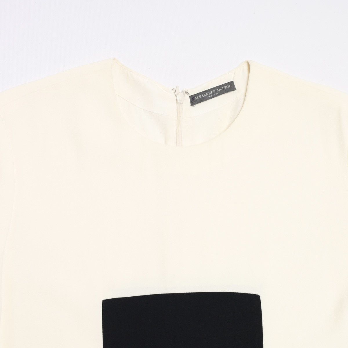 Alexander McQueen Alexander McQueen Dress Acetate Rayon Cream Black Pink Size M / US 6-8 / IT 42-44 - 7 Thumbnail