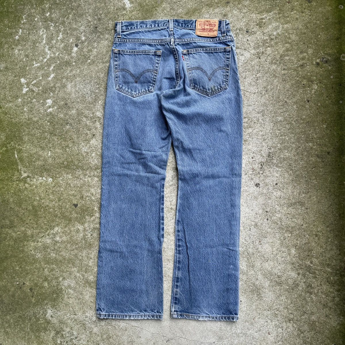 Levi's Levi's 517 Bootcut Faded Thrashed Jeans ERD Grunge Chrome Size US 33 - 2 Thumbnail
