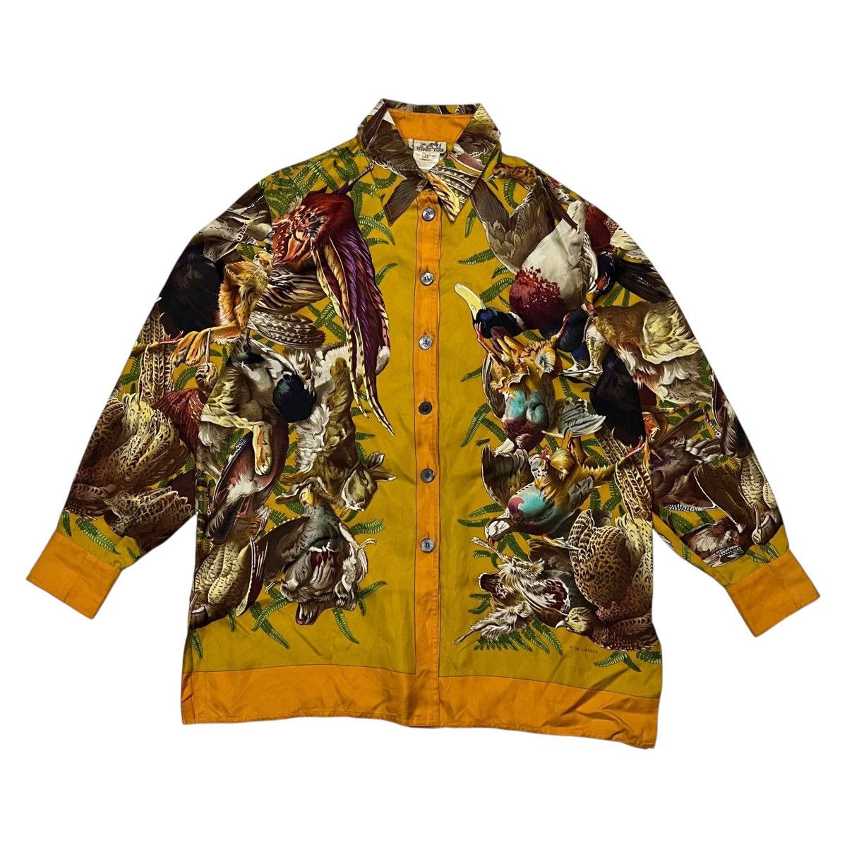 Hermes Hermes Paris H De Linares Silk Shirt Size US L / EU 52-54 / 3 - 1 Thumbnail
