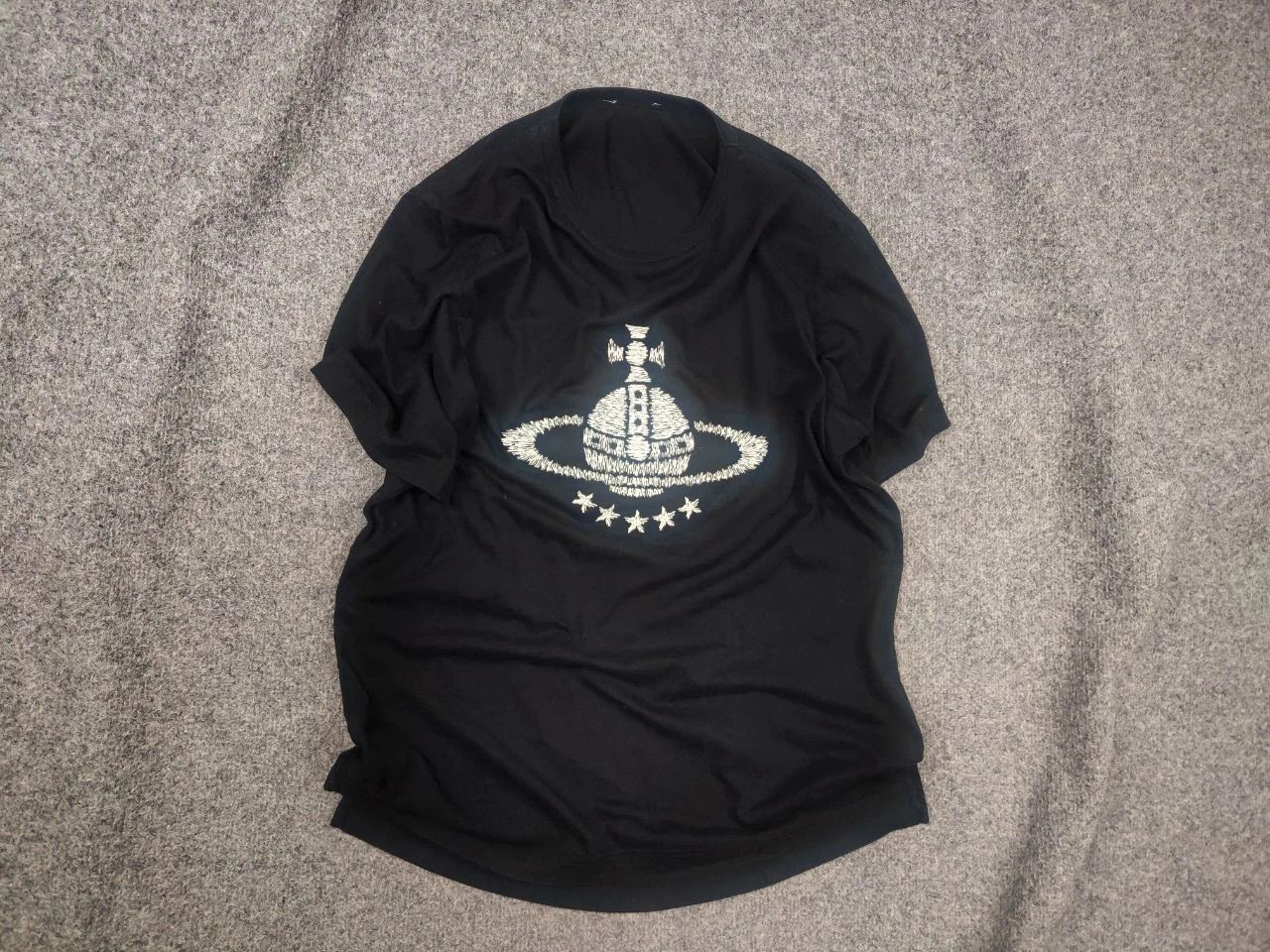 Vintage Vivienne Westwood Authentic Orb BIg Logo Black Mens T-Shirt Size US M / EU 48-50 / 2 - 1 Thumbnail