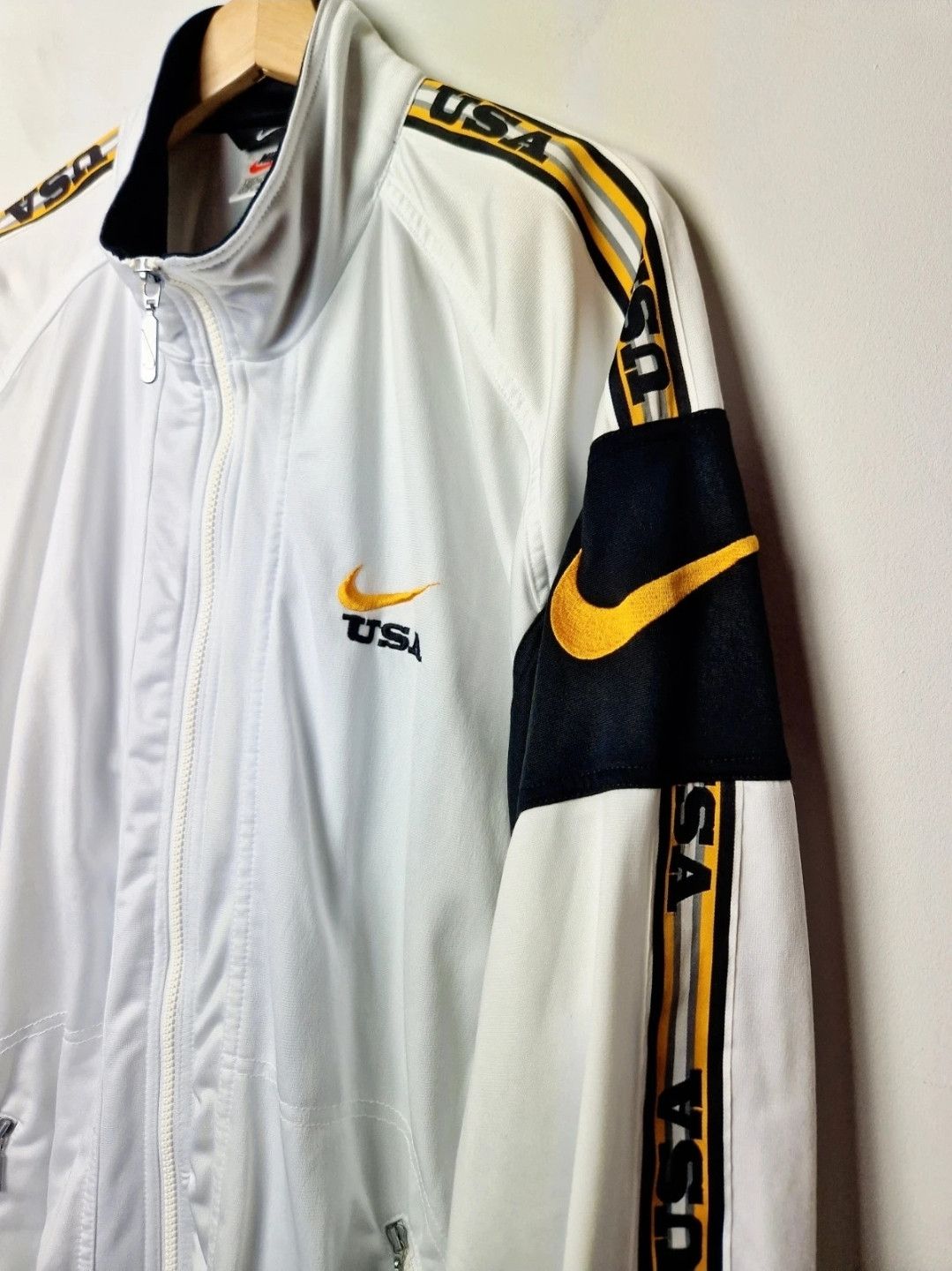 Nike Vintage 90s Nike zip sweatshirt track y2k baggy streetwear Size US L / EU 52-54 / 3 - 3 Thumbnail