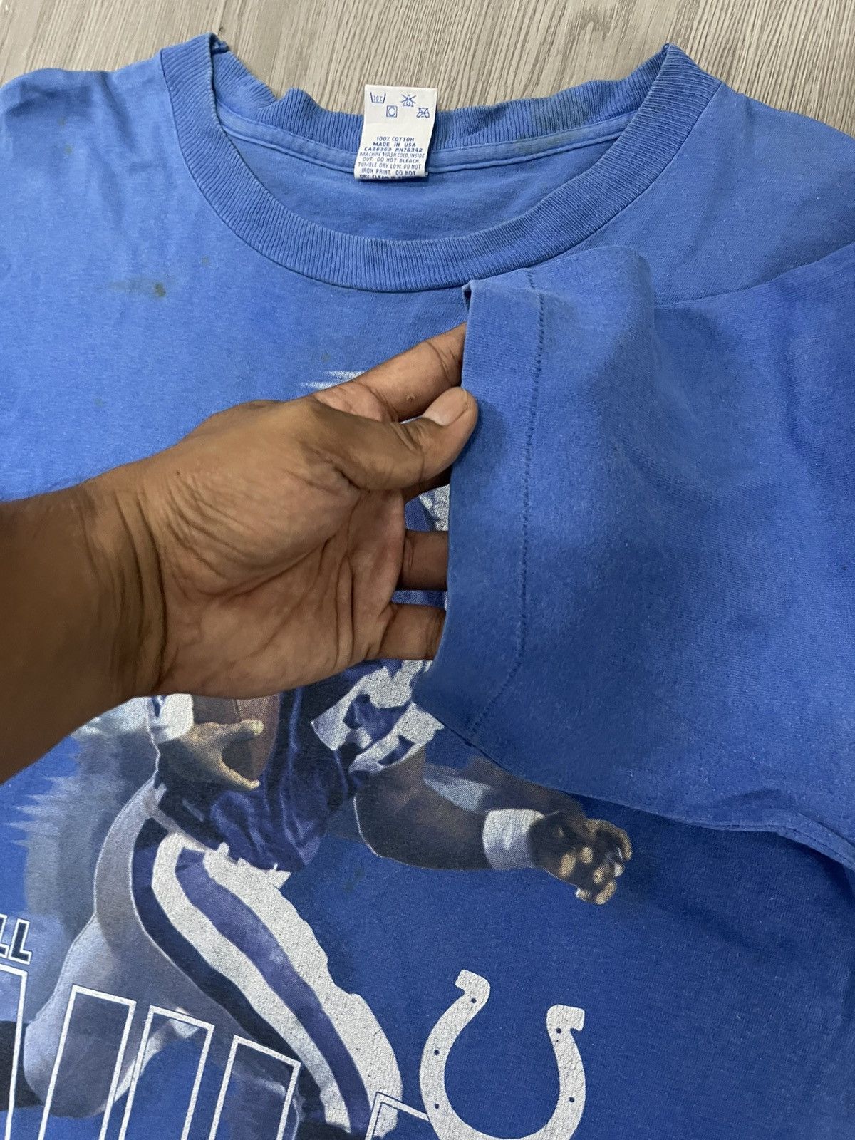NFL × Salem Sportswear × Vintage 90s Marshall Faulk NFL player shirt Size US L / EU 52-54 / 3 - 10 Thumbnail