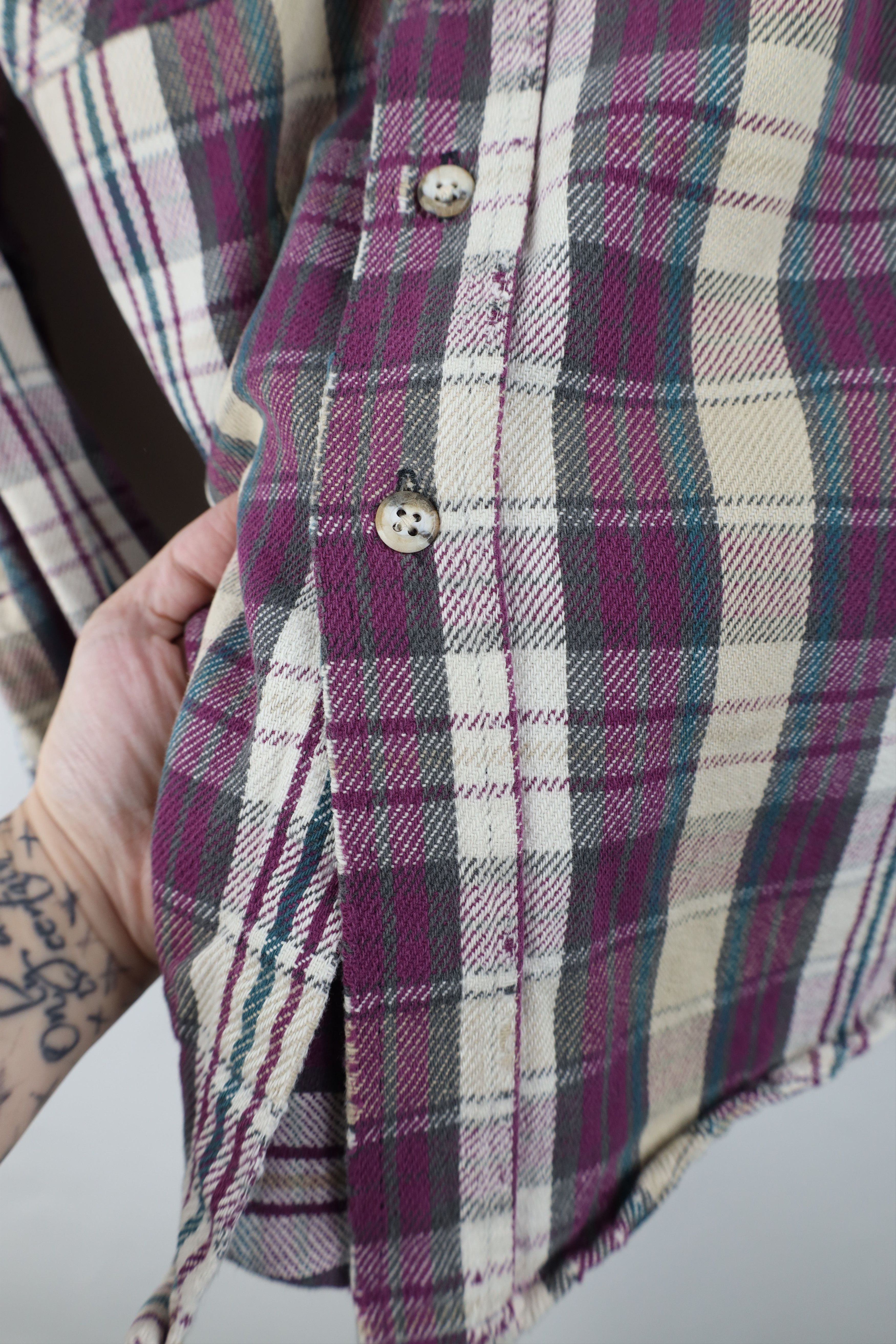 Vintage Vintage 90s Streetwear Heavyweight Flannel Button Shirt USA Size US M / EU 48-50 / 2 - 12 Thumbnail