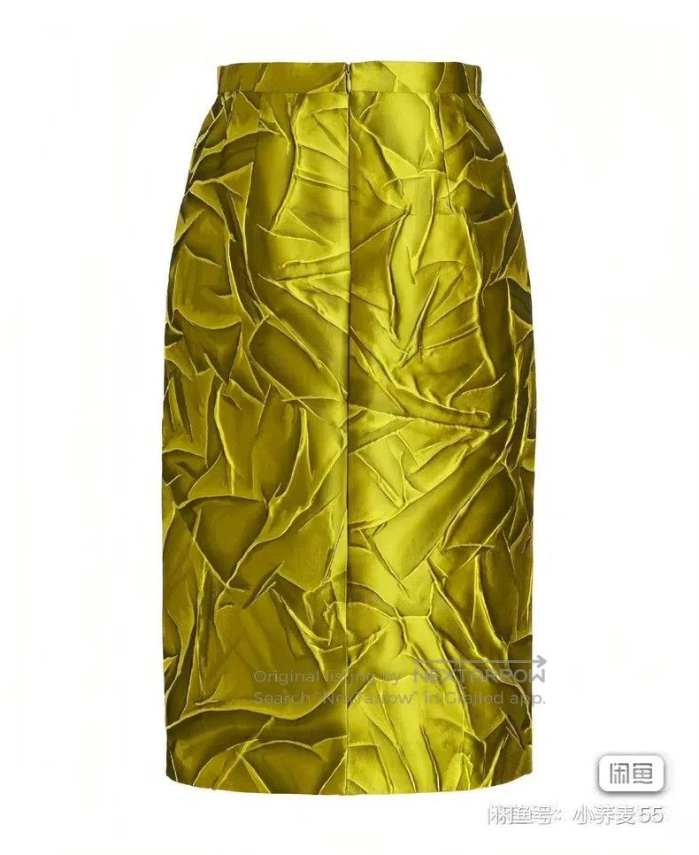 Dries Van Noten Dries Van Noten Metal pleated printed dress Size 22" - 2 Thumbnail