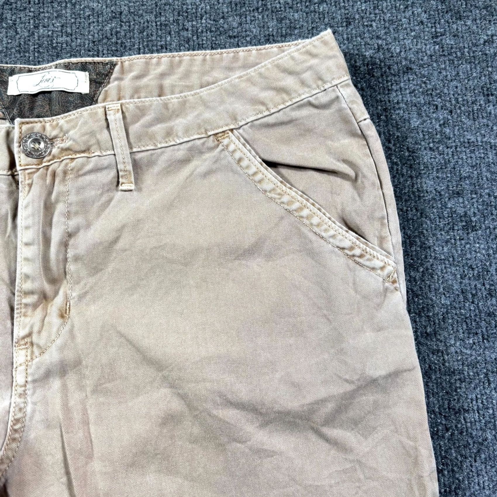 Levi's VINTAGE Levi's Chino Pant Women's 12 Beige Cotton Casual Office Preppy 90s Retro Womens Size 34" / US 12 / IT 48 - 2 Thumbnail