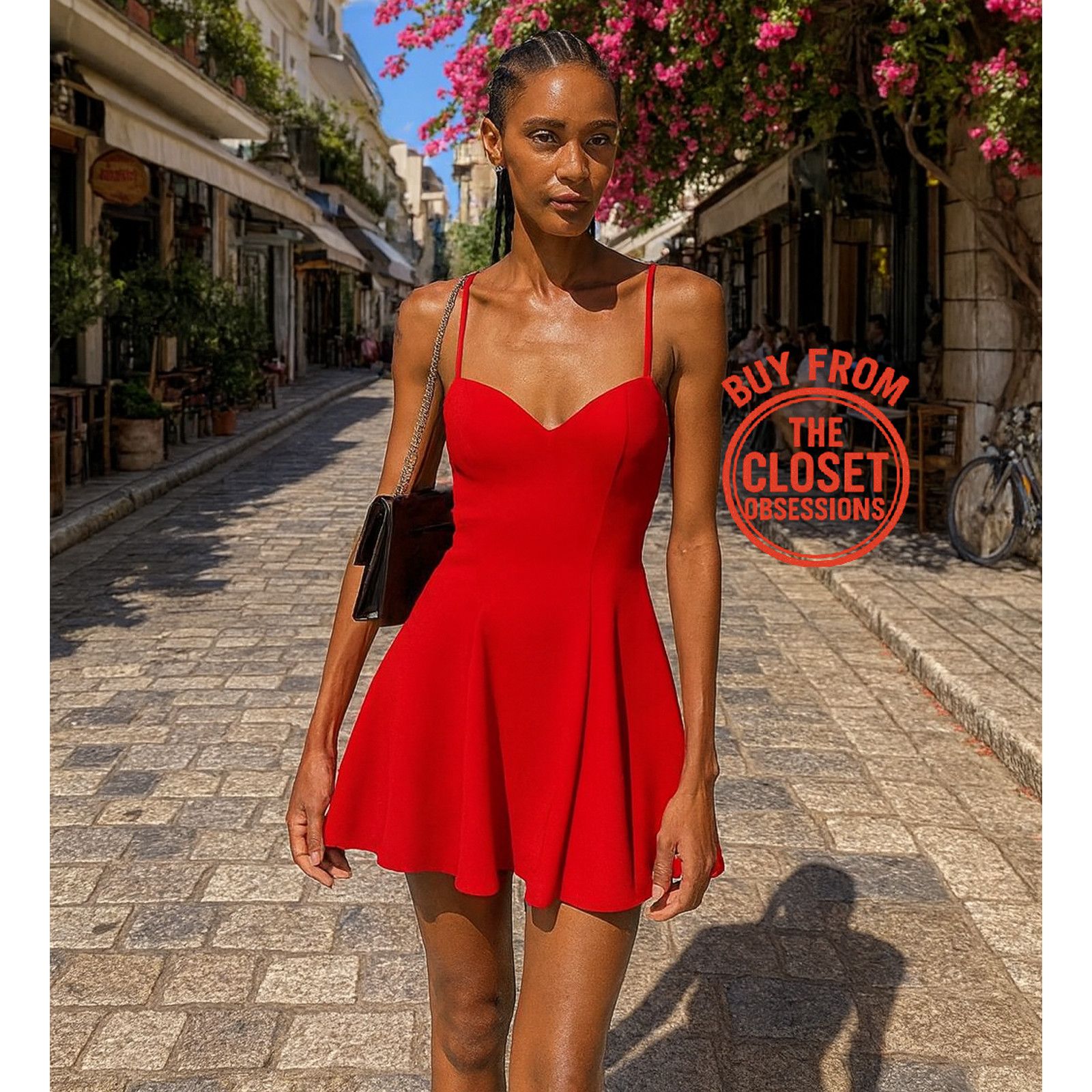 spring short dress Sincerely Ours: Summer Toile Mini Medium A line Sweetheart Satin Spring Mini Dress by 31.03.2025 Color:LAVA