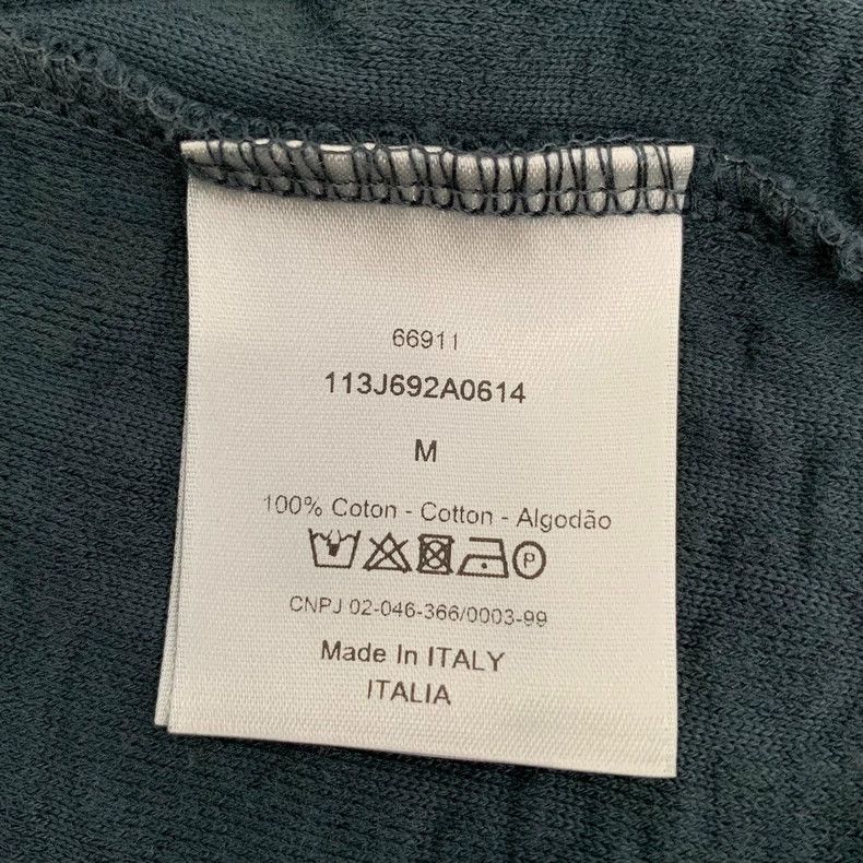 Dior DiorDark green logo jacquart full printed cotton round-neck Size US M / EU 48-50 / 2 - 6 Thumbnail