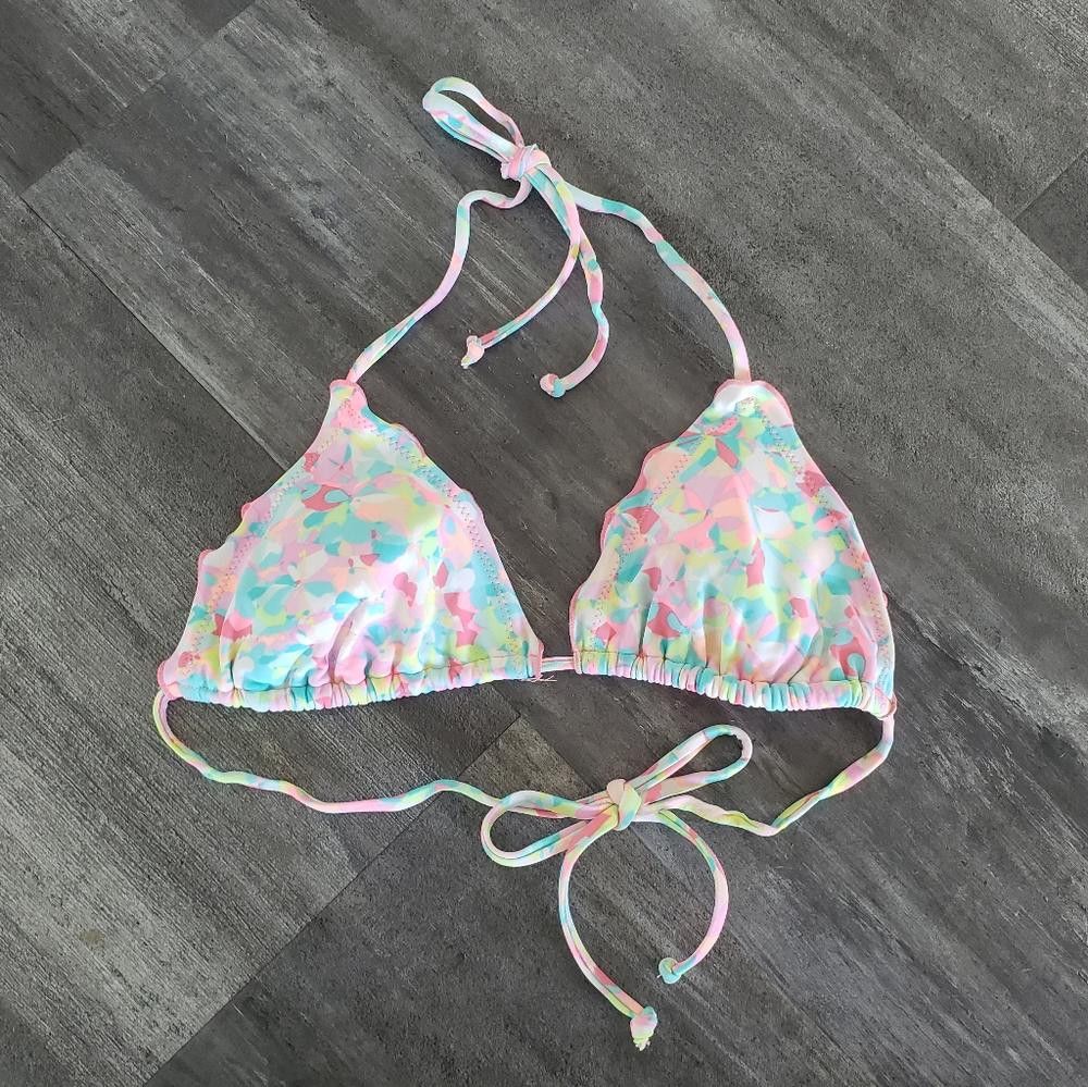 Designer Multicolored Detailed XHLN Bikini Top Size ONE SIZE - 1 Thumbnail