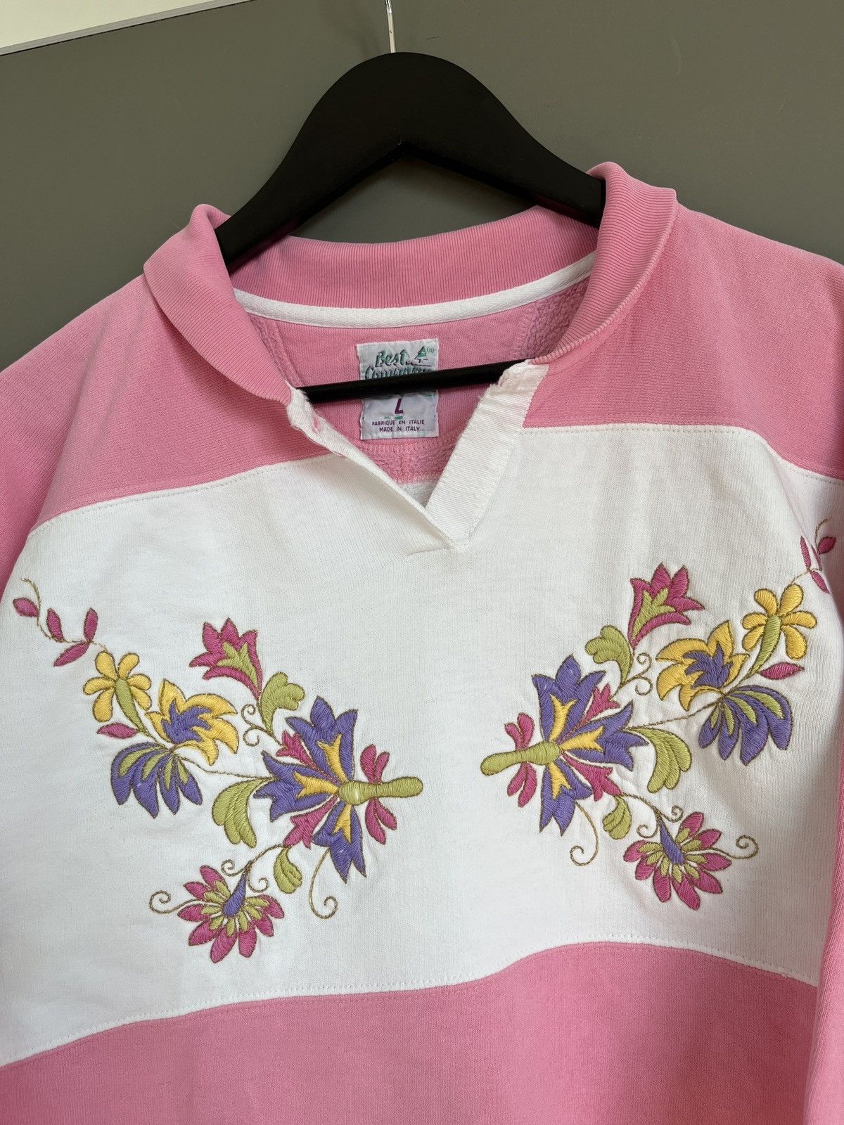 Best Made Co. BEST COMPANY Vintage 3/4 Flowers Sweatshirt Size L / US 10 / IT 46 - 4 Thumbnail