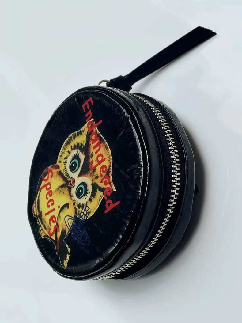 Vivienne Westwood Vivienne Westwood Owl single shoulder enamel small round b Size ONE SIZE - 5 Thumbnail