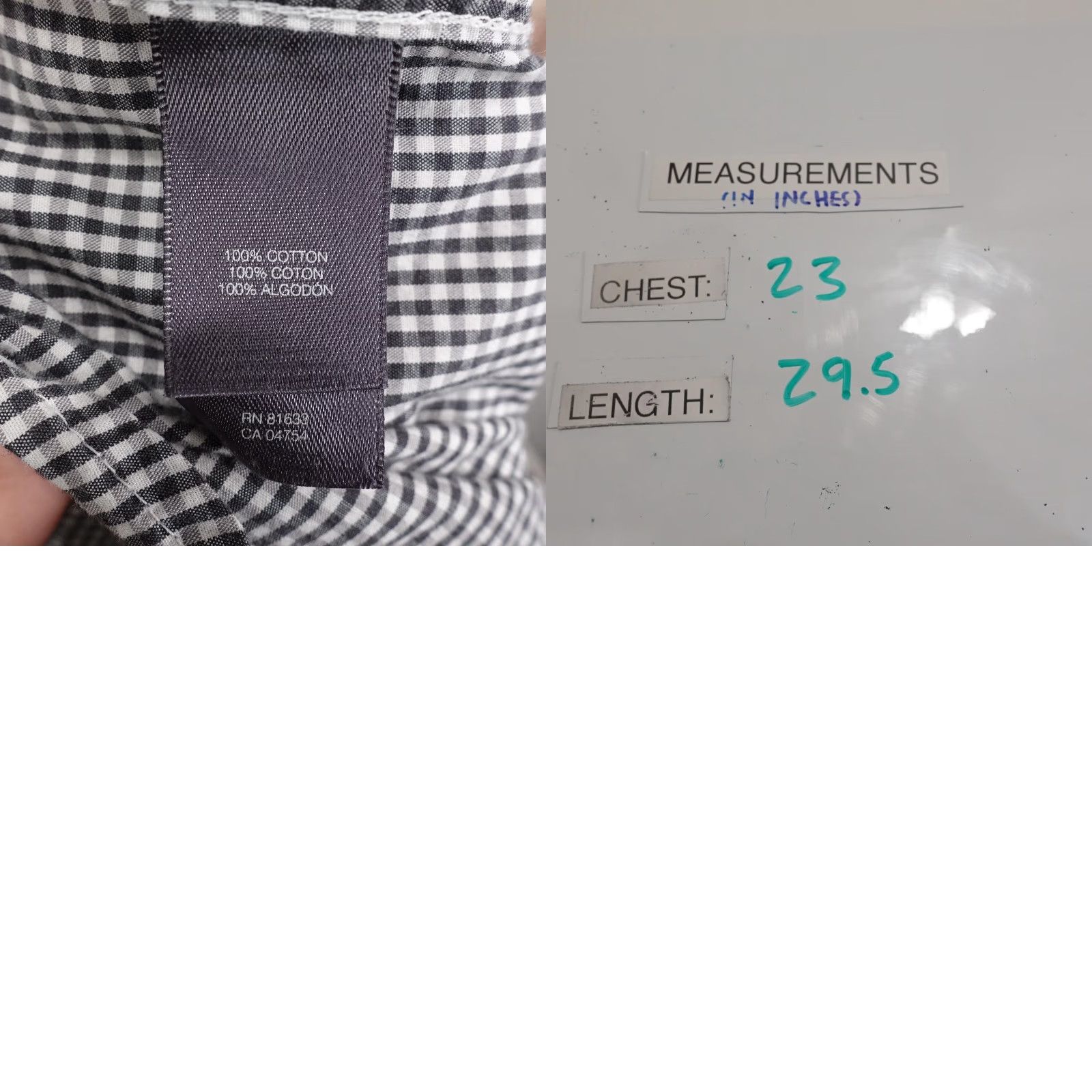 Kenneth Cole Kenneth Cole Reaction Shirt Mens L Black Check Long Sleeve Button-Up Regular Fit Size US L / EU 52-54 / 3 - 8 Thumbnail