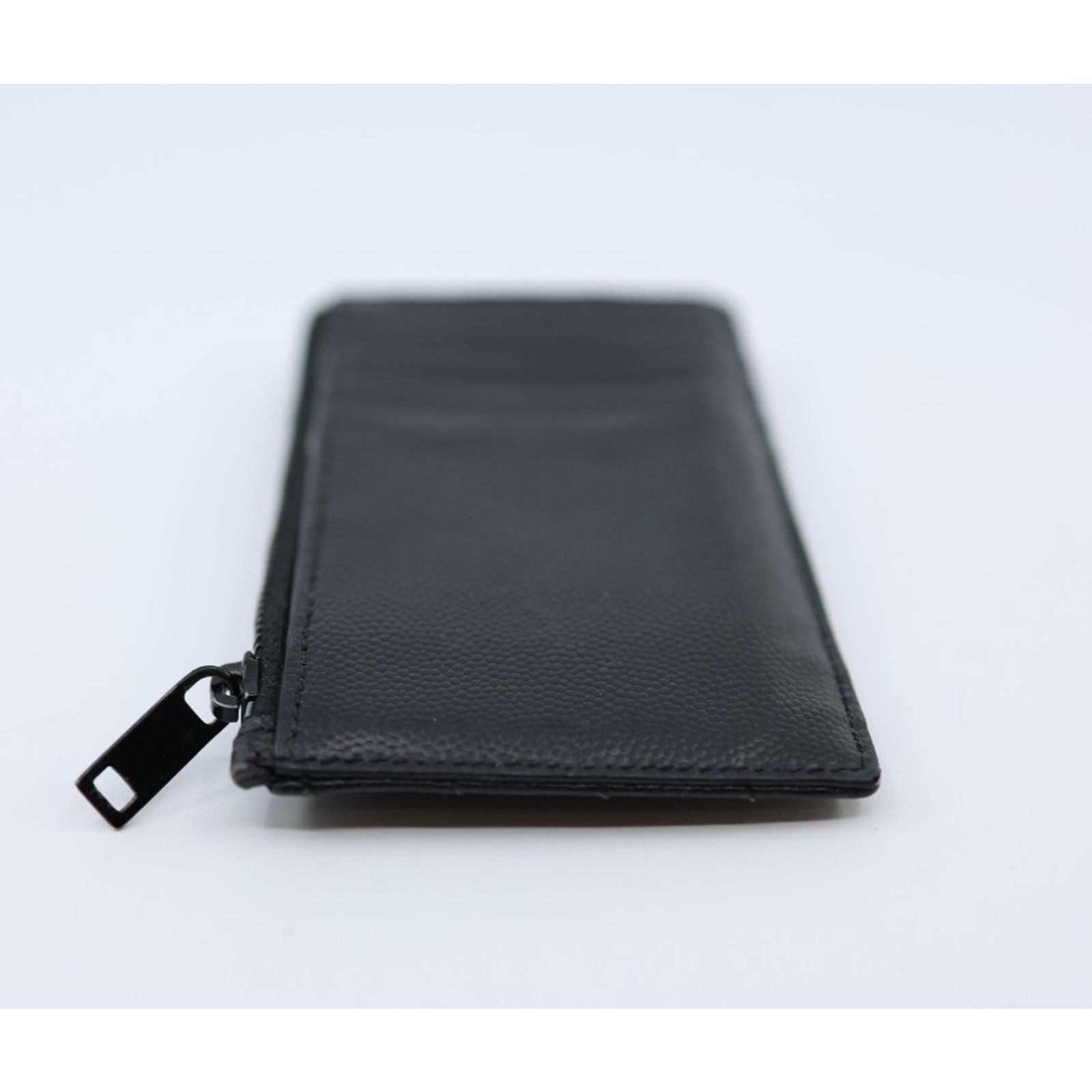 Yves Saint Laurent SAINT LAURENT Cassandre Quilte Leather Logo Card Coin Holder Size ONE SIZE - 4 Thumbnail