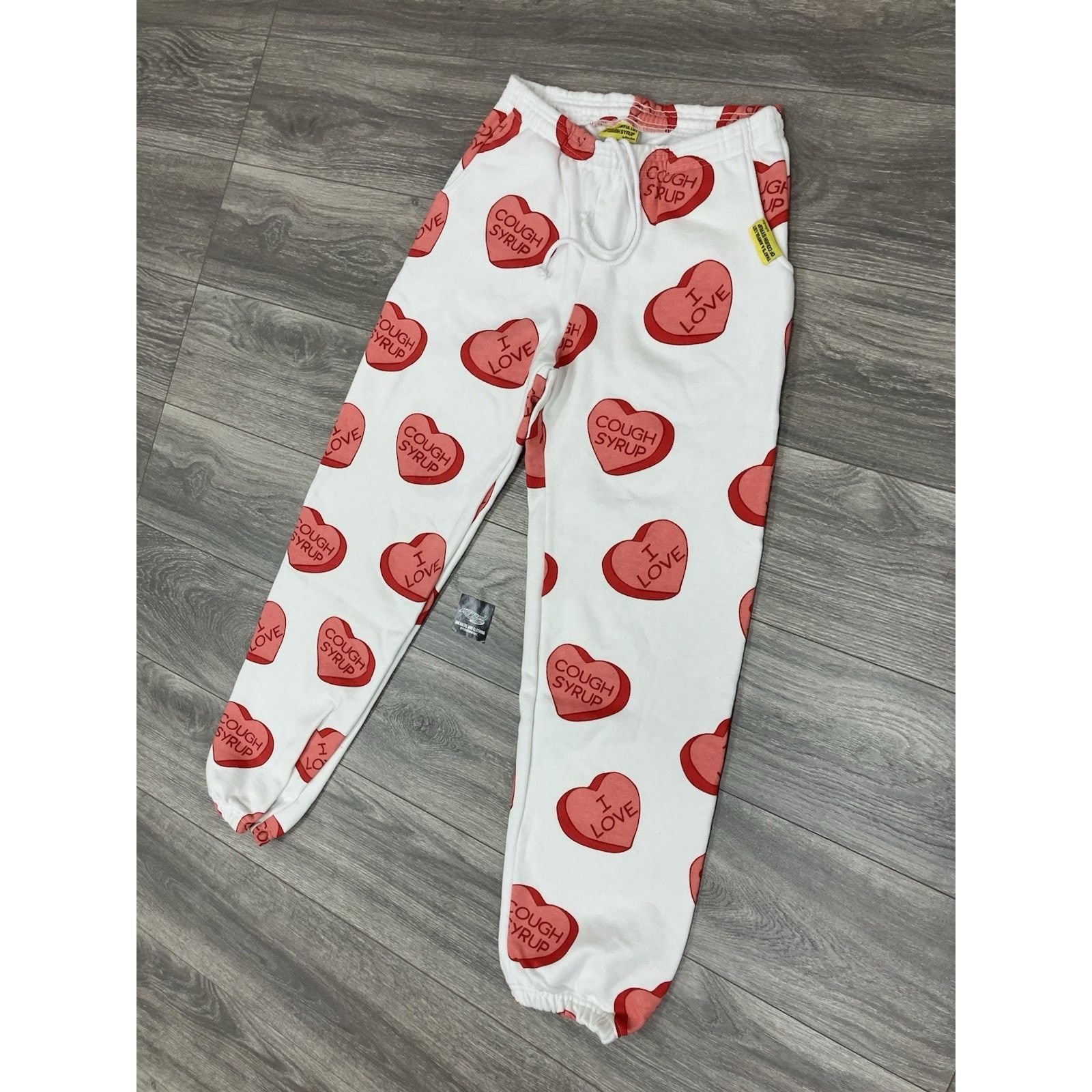 Awful Lot of Cough Syrup Awful Lot Of Cough Syrup Sweatpants ' Valentines ' RARE! NEW Size US 35 - 3 Thumbnail