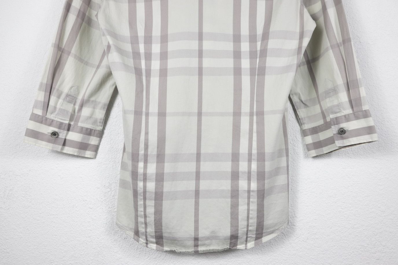 Burberry Womens Burberry Light Beige Nova Check 3/4 Sleeve Shirt Size S / US 4 / IT 40 - 10 Thumbnail