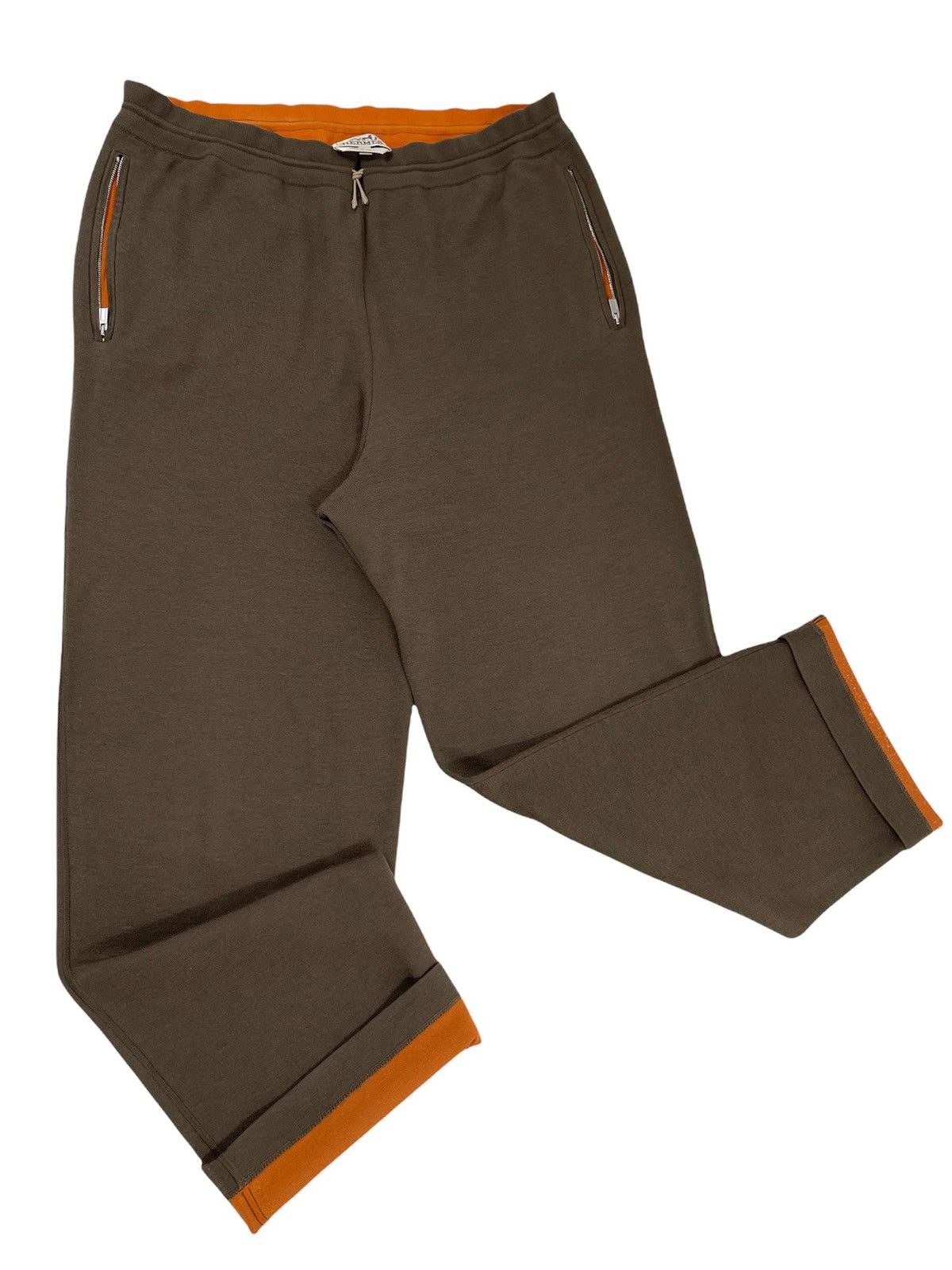 Hermes RARE H Logo Cashmere-Silk Tracksuit Zip Pocket Pants Jogging Size US 31 - 3 Thumbnail