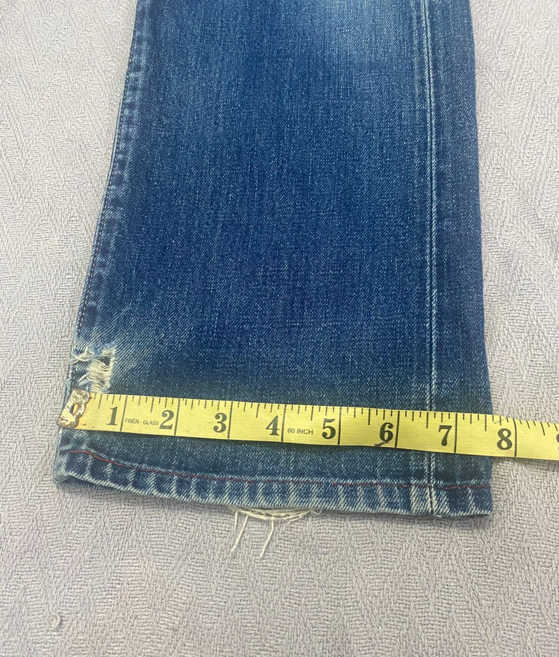 If Six Was Nine Vintage Paul Smith Red Ear Selvegde Distressed Denim Size US 28 / EU 44 - 6 Thumbnail