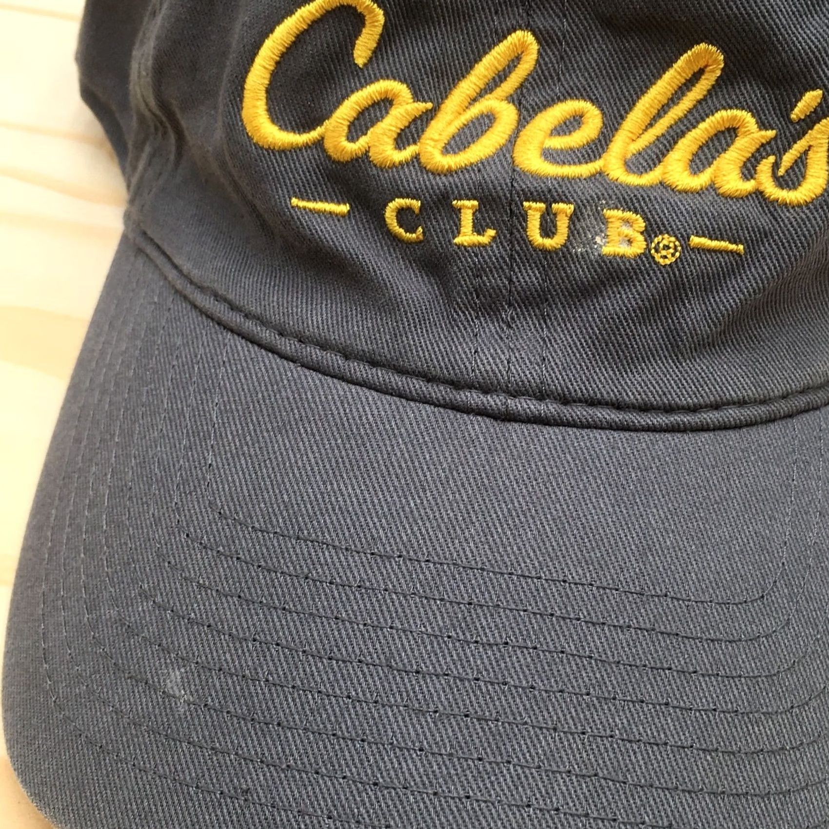 Vintage Cabela's Club Logo Baseball Cap Hat Mens One Size Grey Adjustable Back Size ONE SIZE - 3 Thumbnail